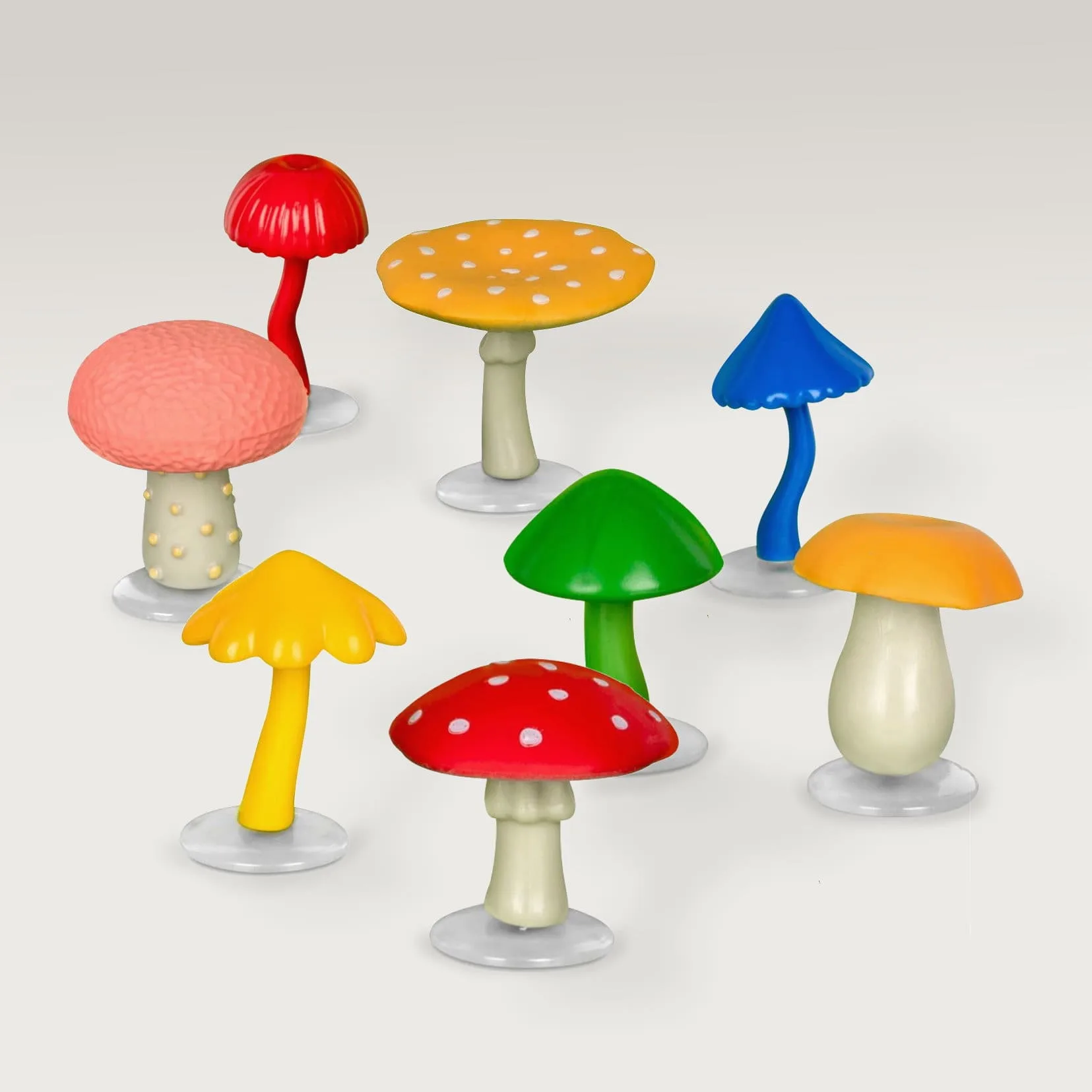 Slide 1 for Mini Mushroom Goblincore Collection, Set of 8 Tiny Mushrooms