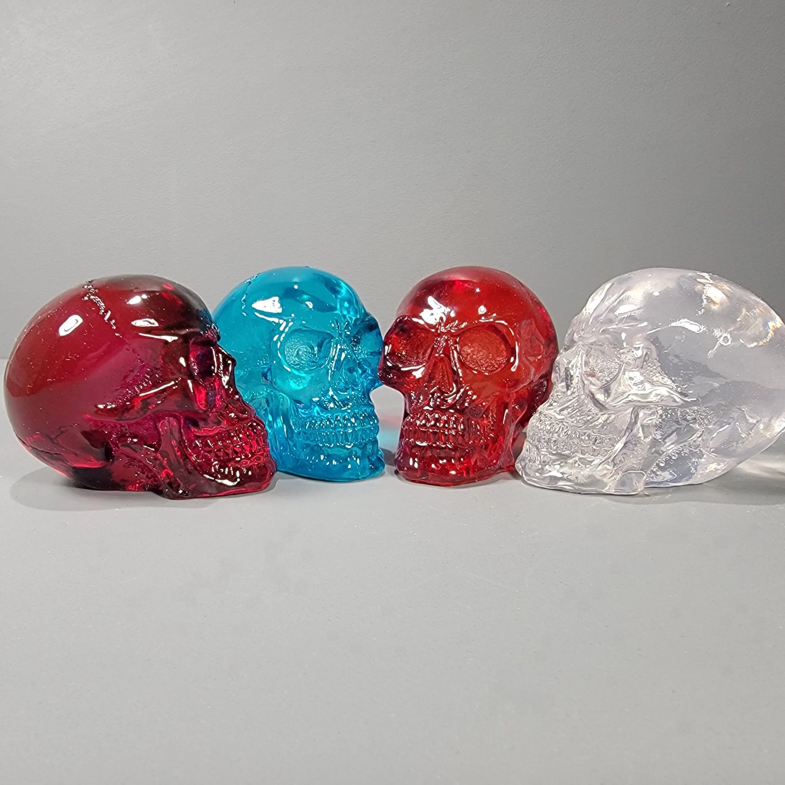 Slide 2 for X4 Mini Translucent Resin Skull Set