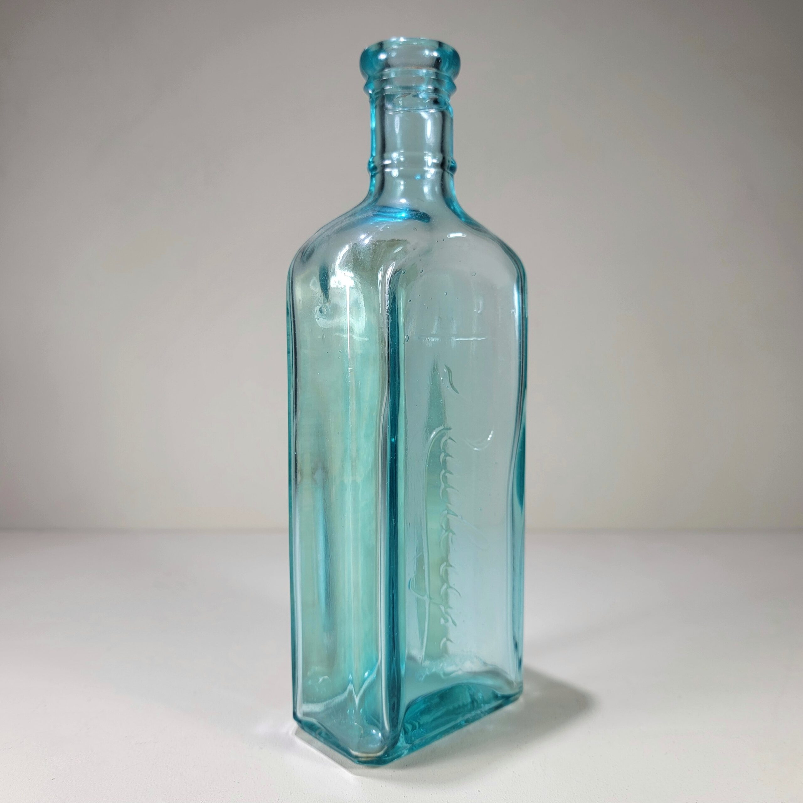 Slide 5 for Vintage Turquoise Glass Bottle, Rawleighs Vanilla and Coumarin Extract