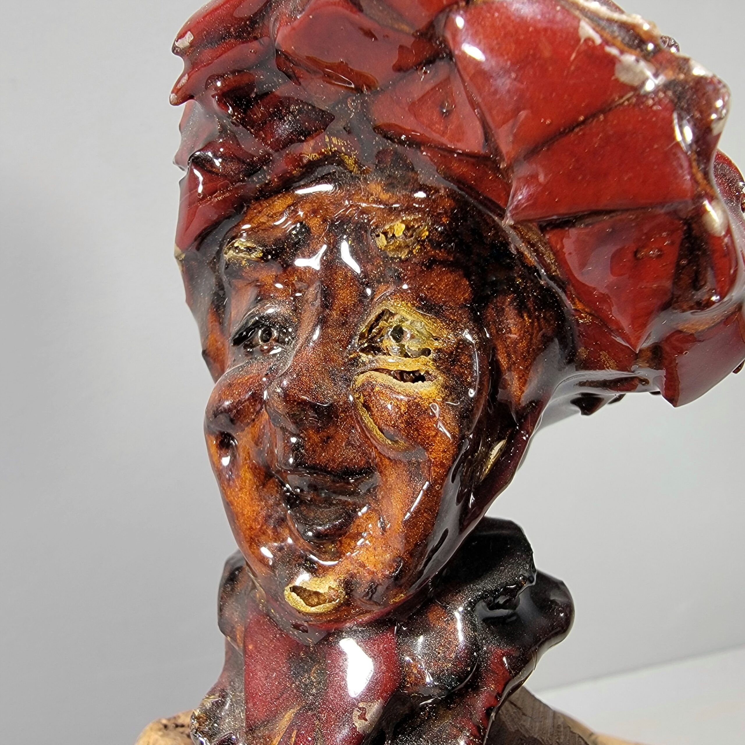 Slide 3 for Vintage Apple Carving Sculpture, Folk Art, Shep Shapiro