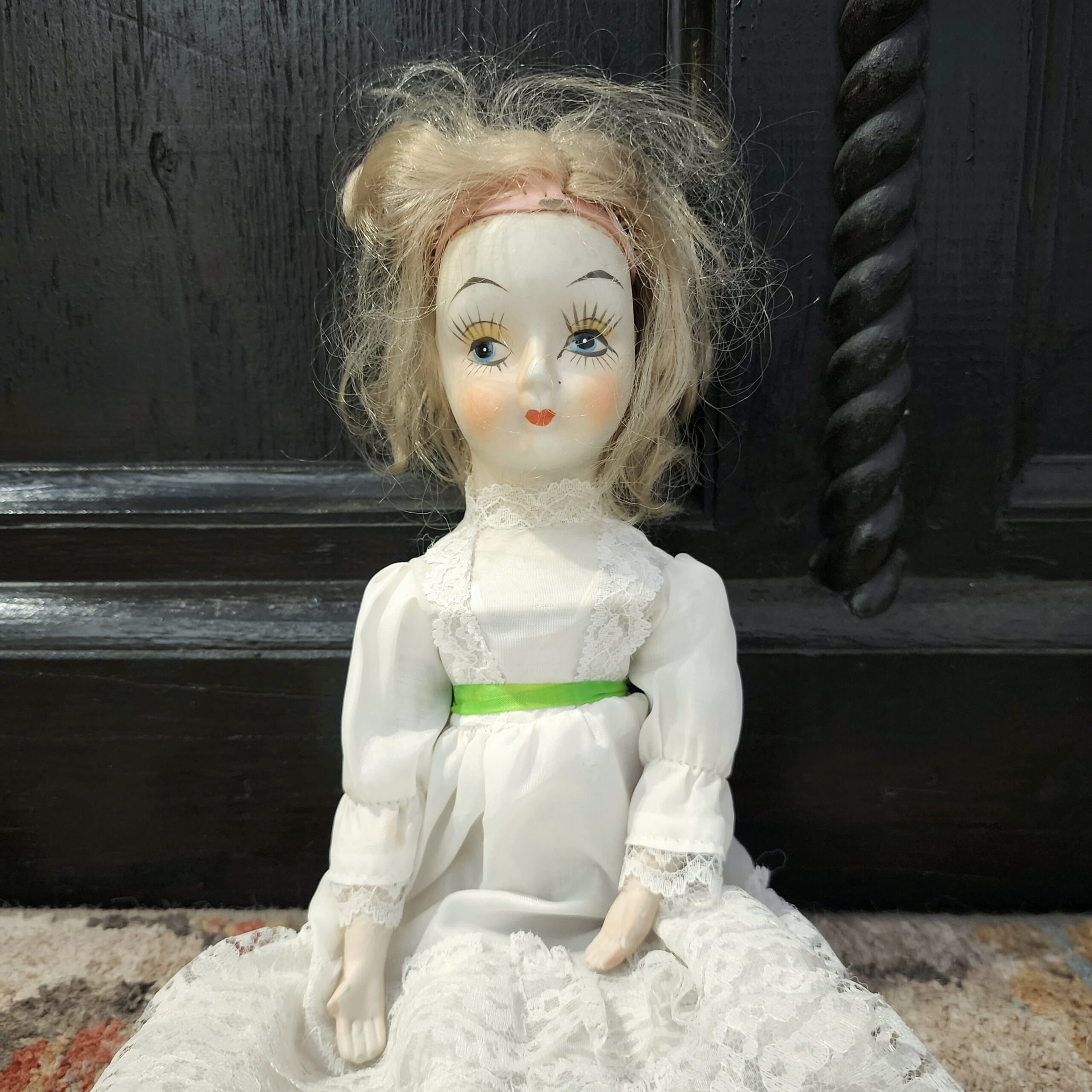 Slide 1 for Vintage Walda Antiqued Porcelain Doll