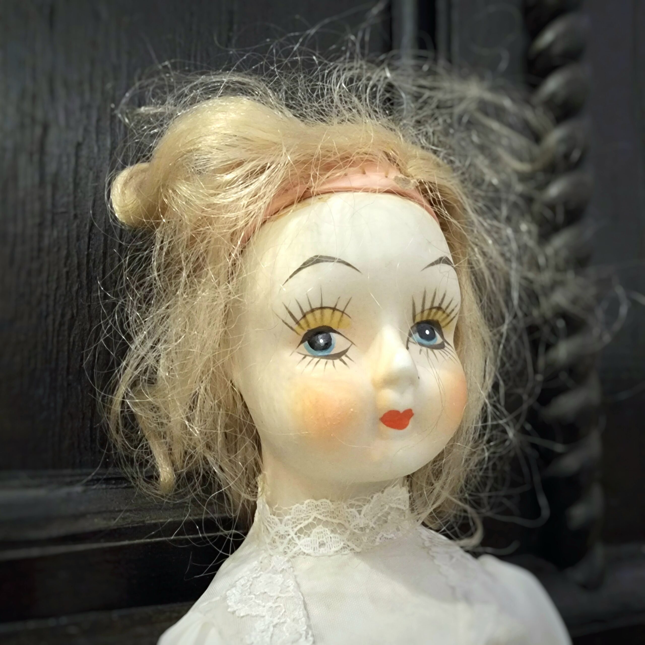 Slide 2 for Vintage Walda Antiqued Porcelain Doll