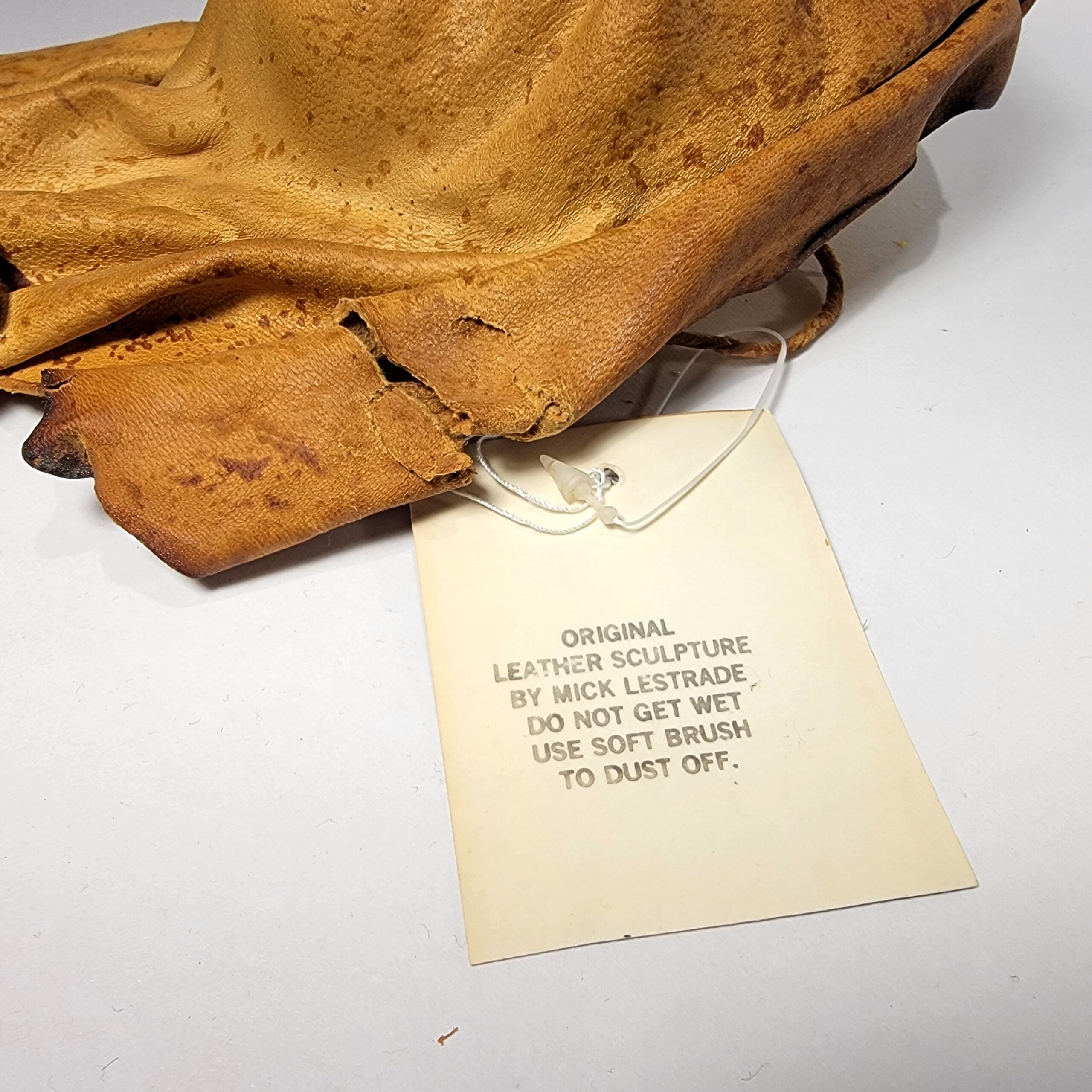 Slide 6 for Vintage Handmade Leather Face, Unique Art Piece