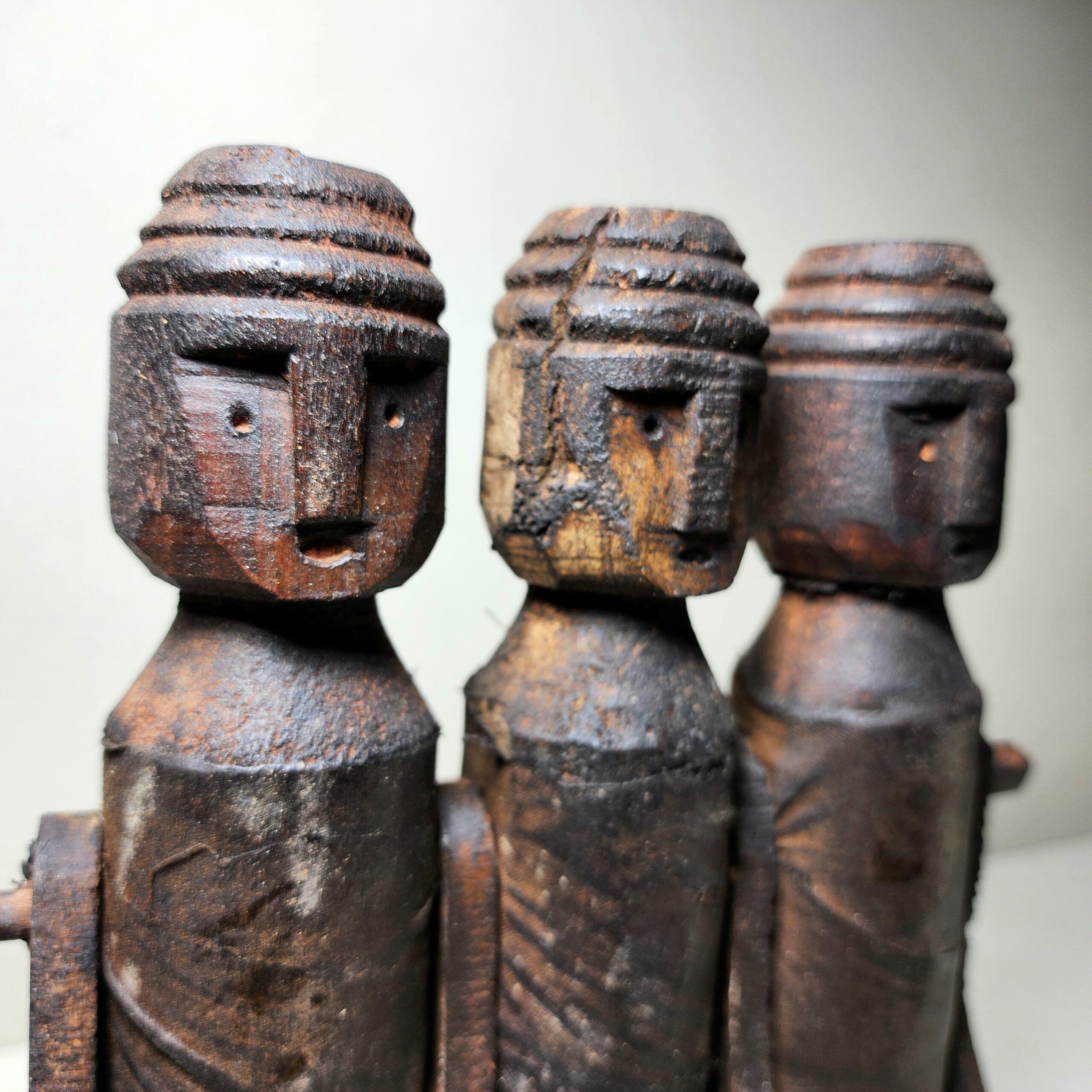 Slide 3 for Santal Style Vintage Wooden Puppet Reproduction