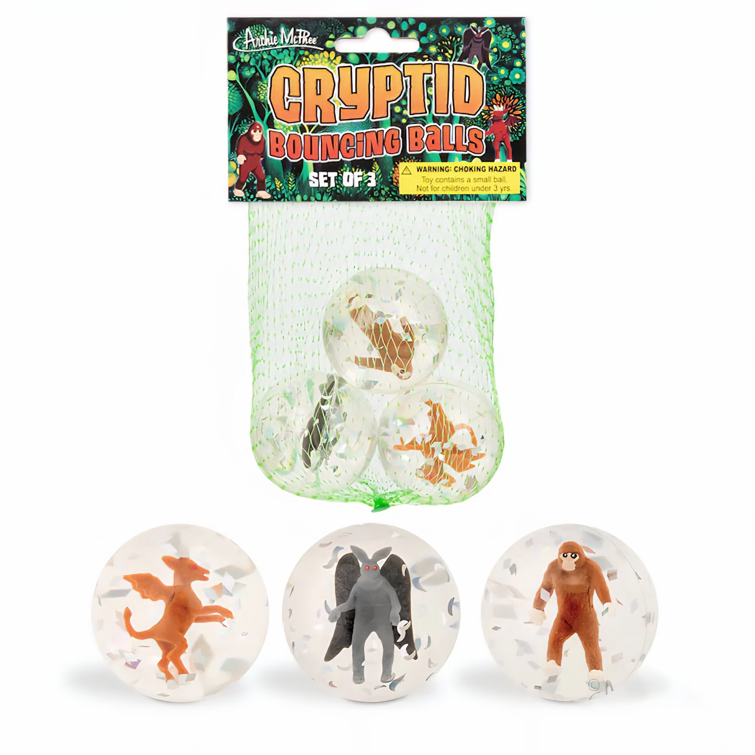 Slide 3 for Cryptid Bouncy Ball  -Set of 3