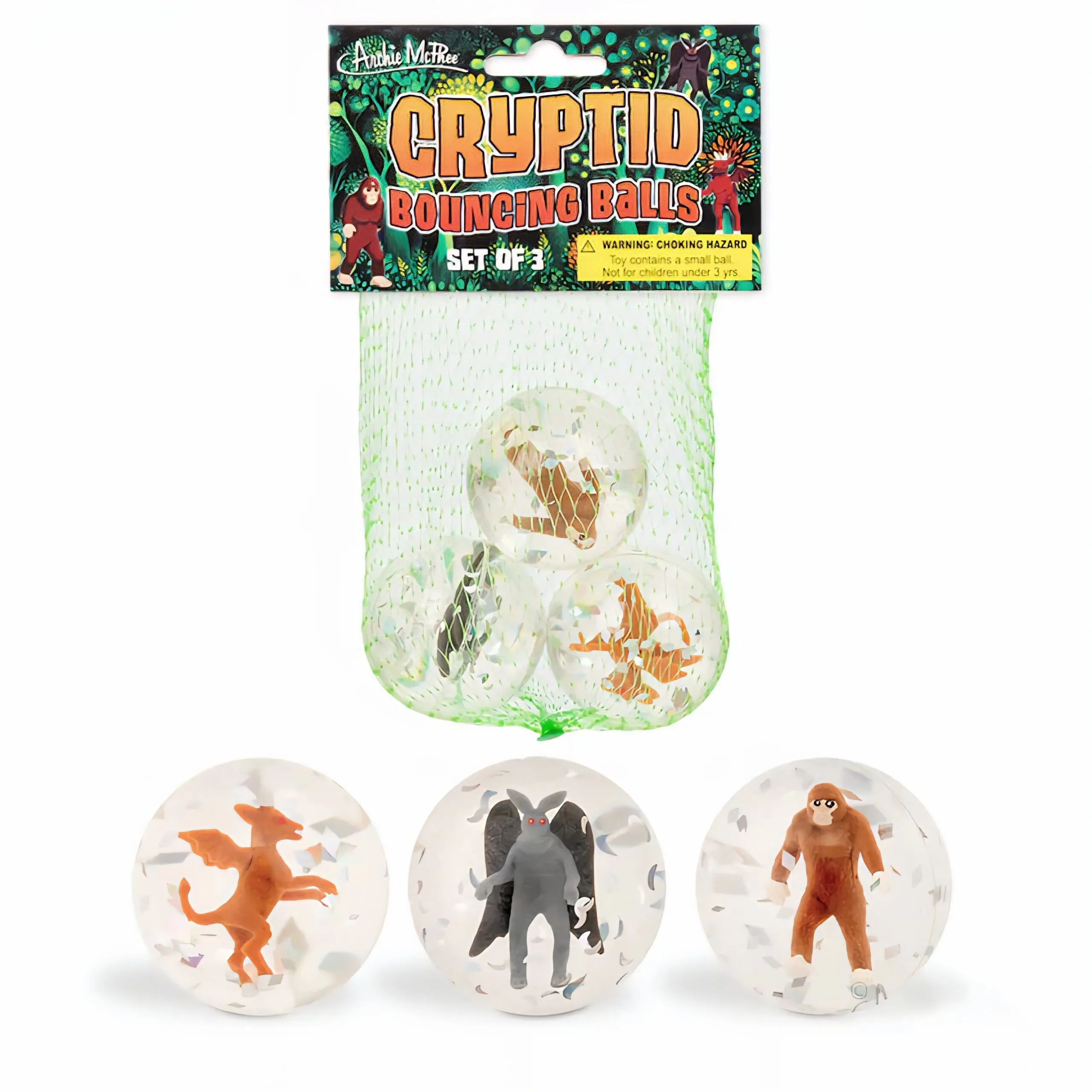 Slide 3 for Cryptid Bouncy Ball  -Set of 3