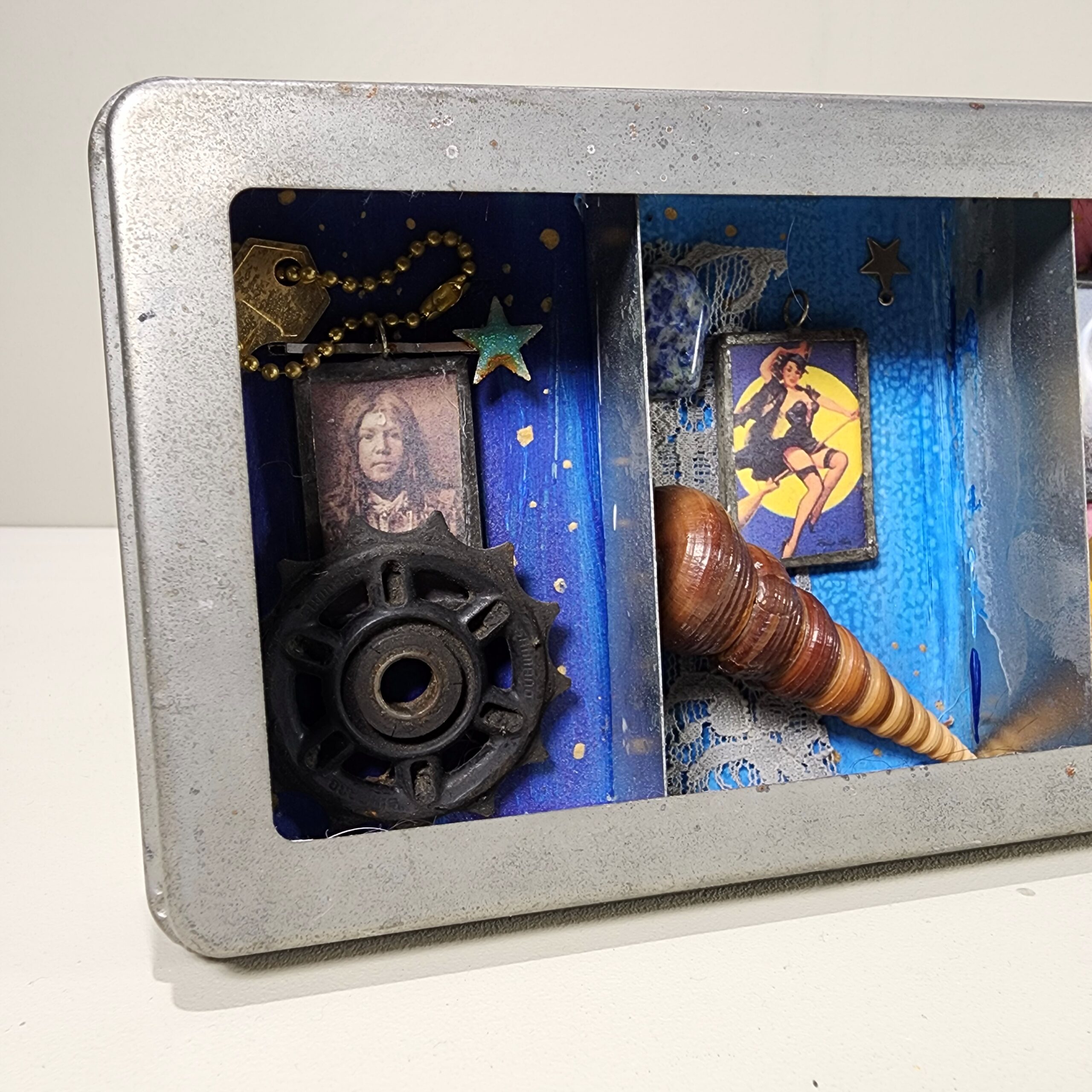 Slide 3 for Mary -Vintage Keepsake Shadow Box