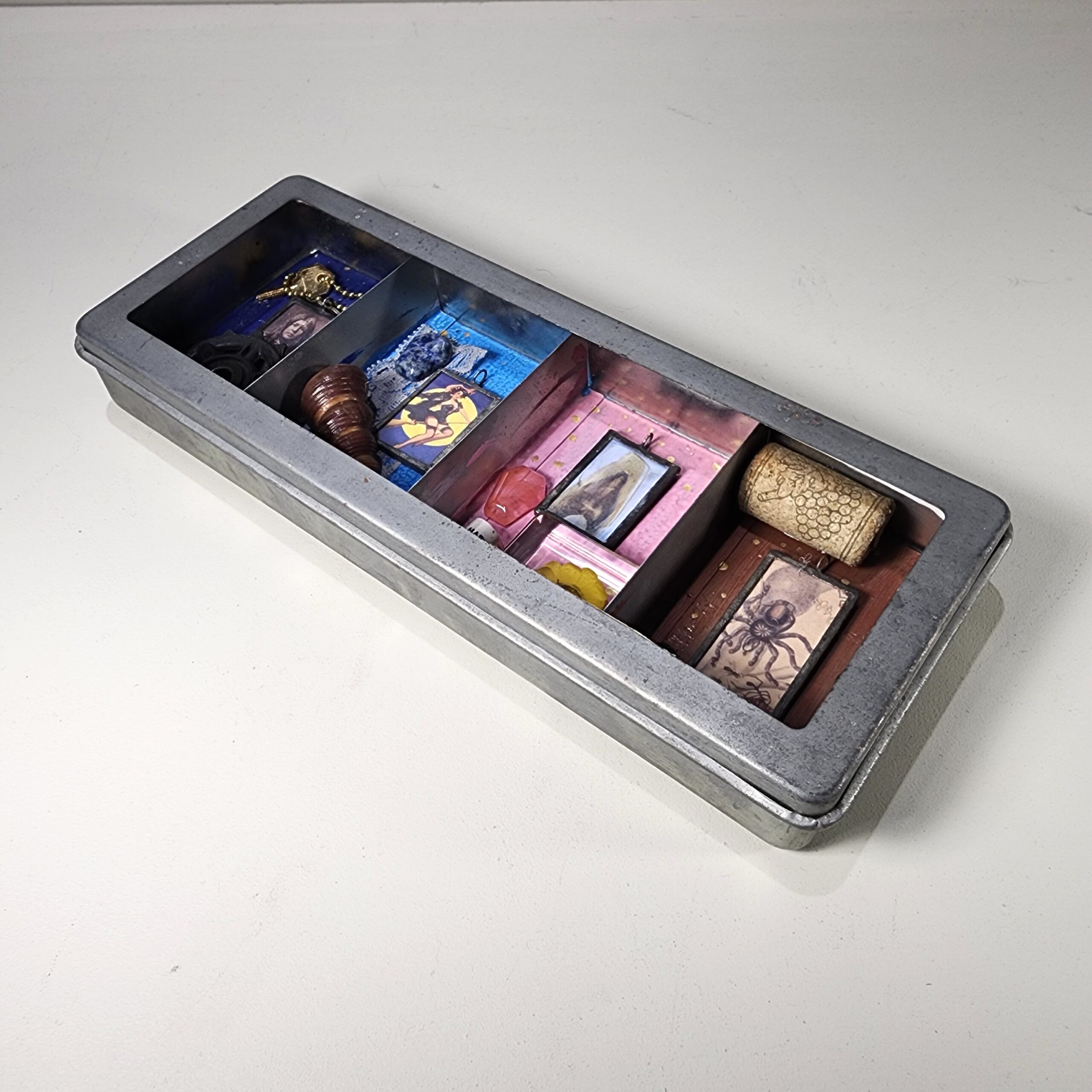 Slide 4 for Mary -Vintage Keepsake Shadow Box