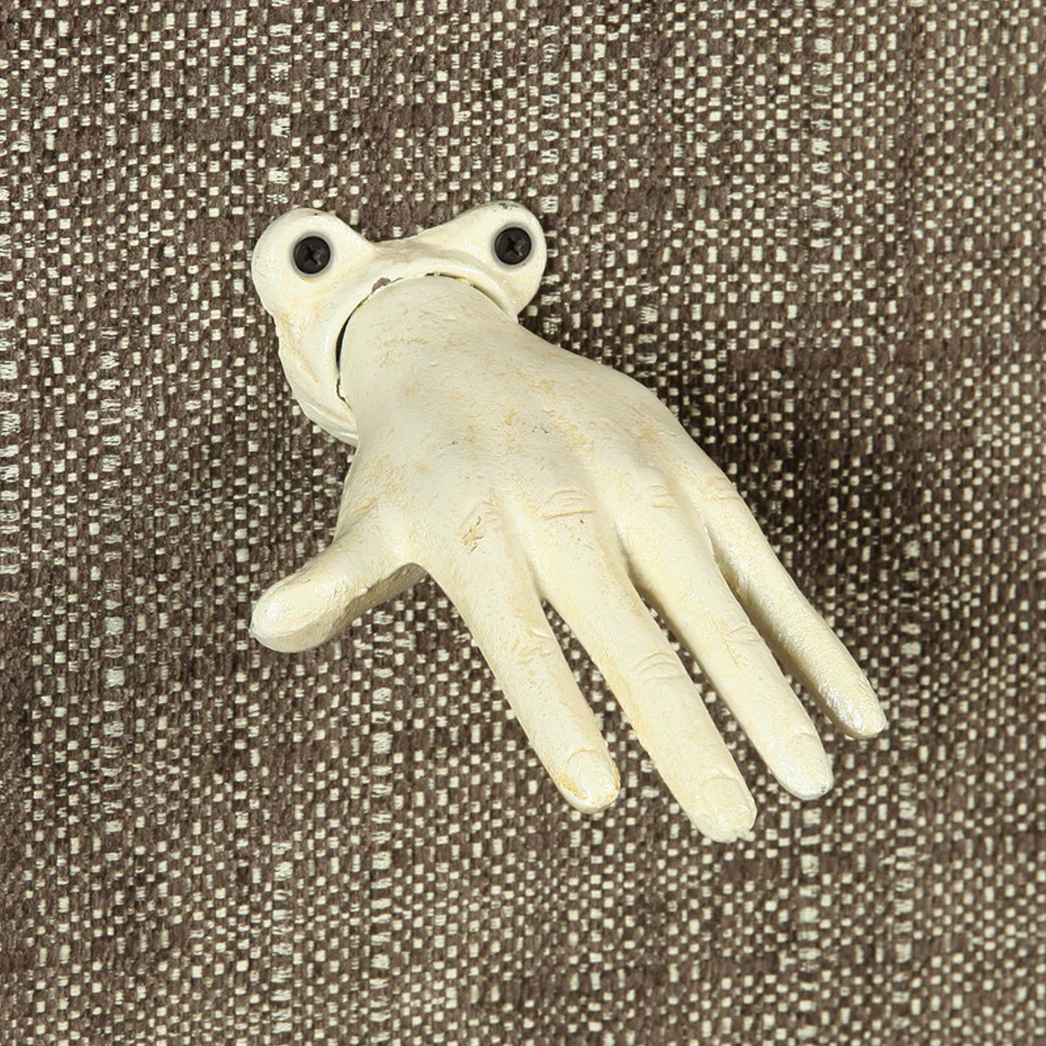 Slide 4 for White Cast Iron Hands, Wall Hanging Hooks