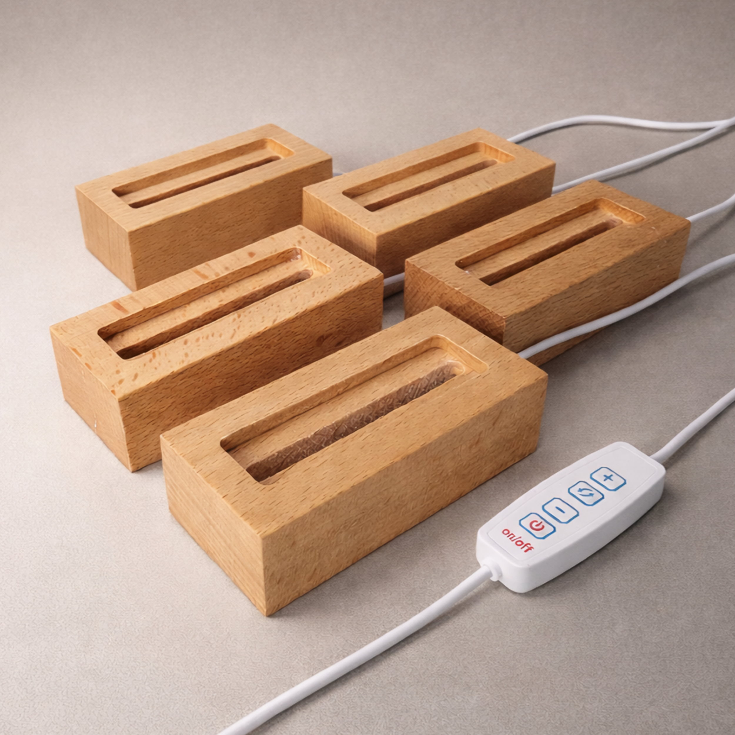 Slide 1 for Wood LED Display Base, Resin Specimen