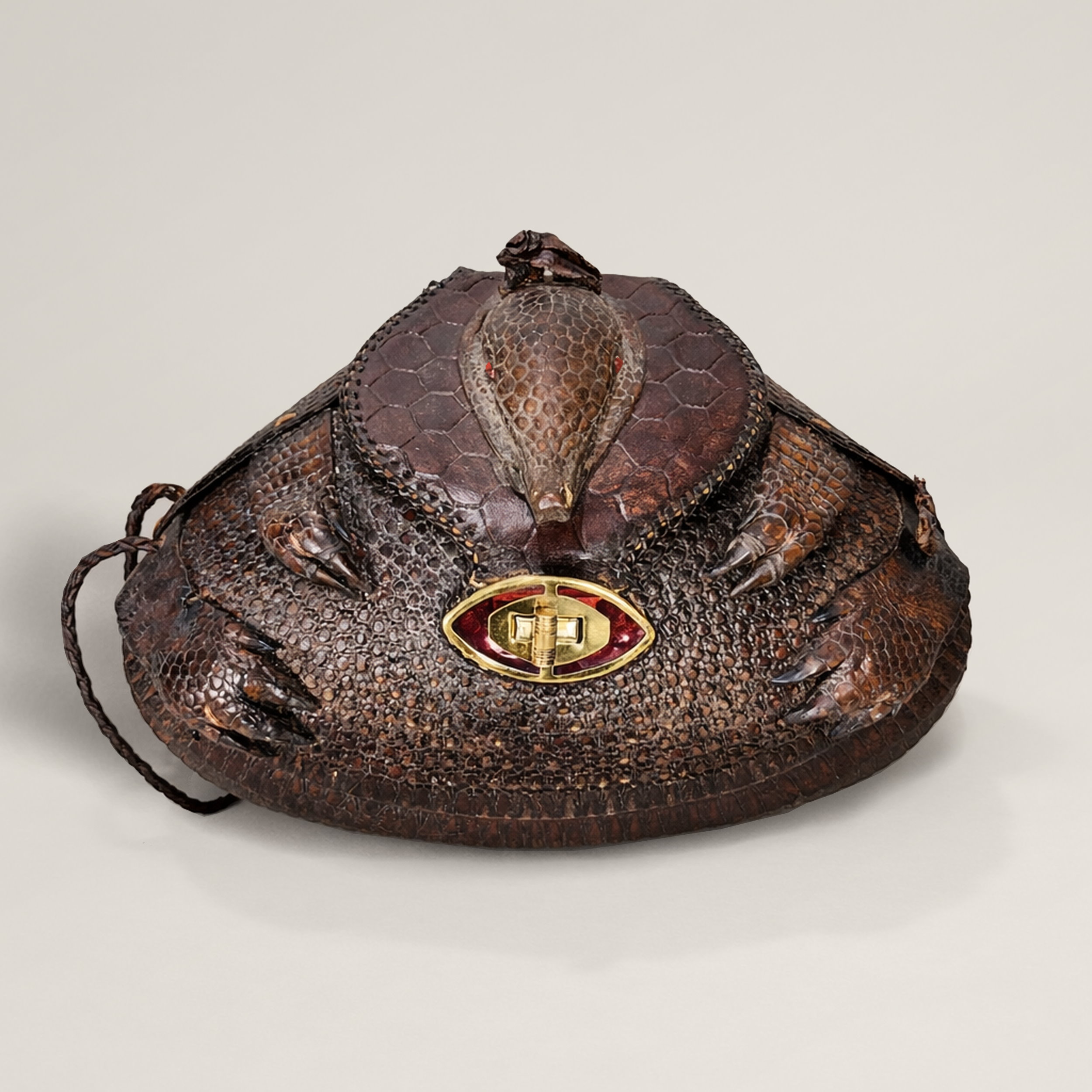 Slide 1 for Vintage Armadillo Purse, Mid-Century, Broken Strap