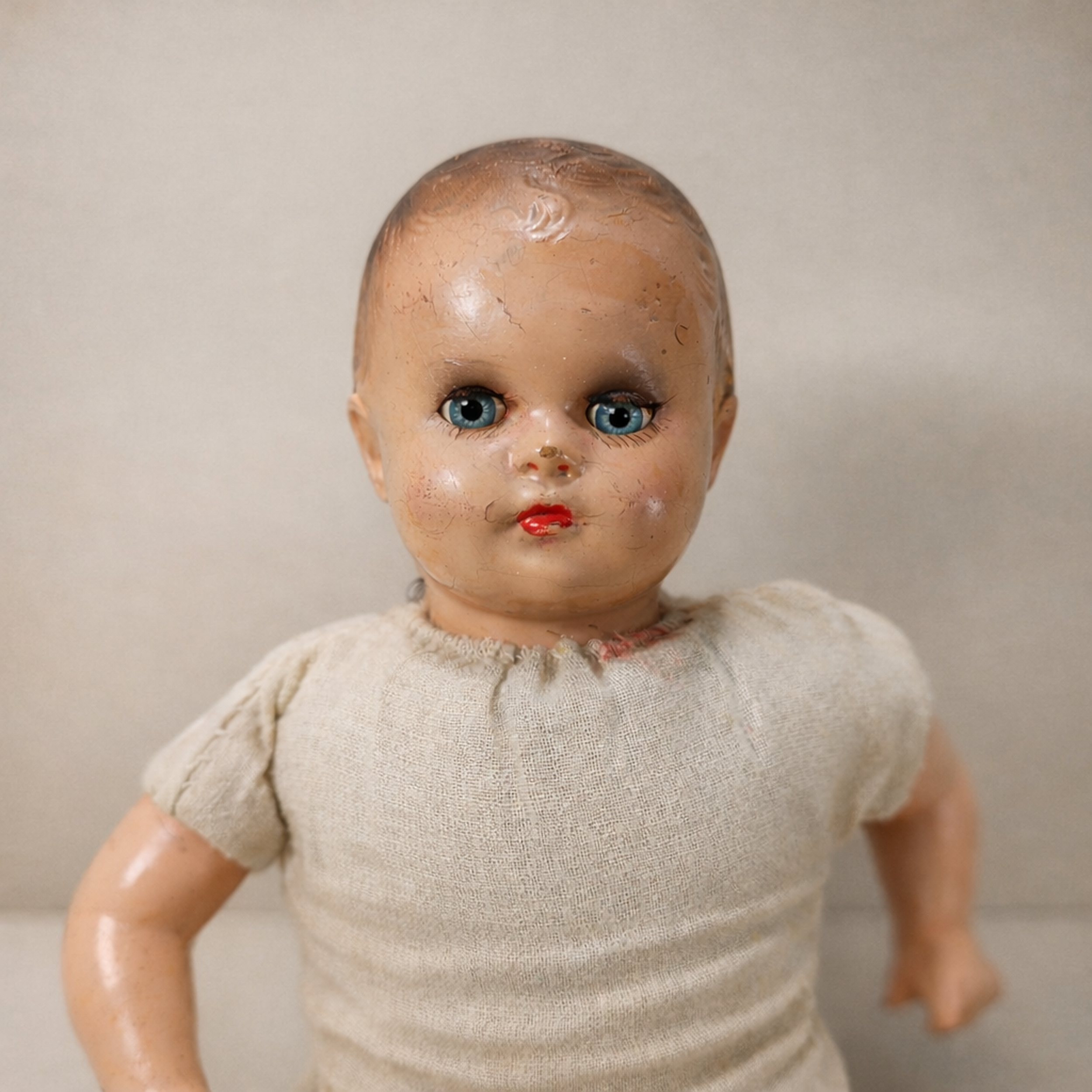 Slide 1 for Vintage Sleepy Eye Doll, Creepy Curio Decor