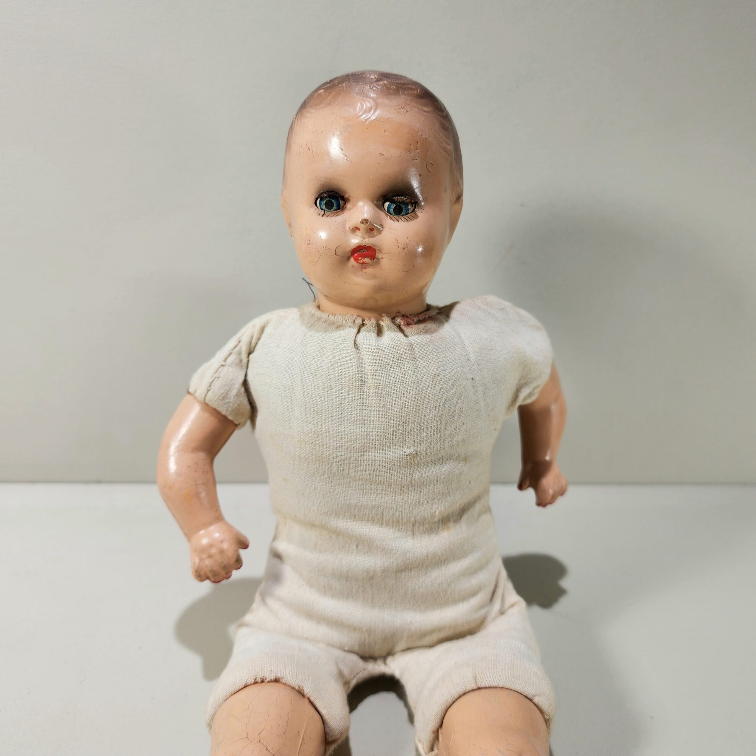 Slide 3 for Vintage Sleepy Eye Doll, Creepy Curio Decor