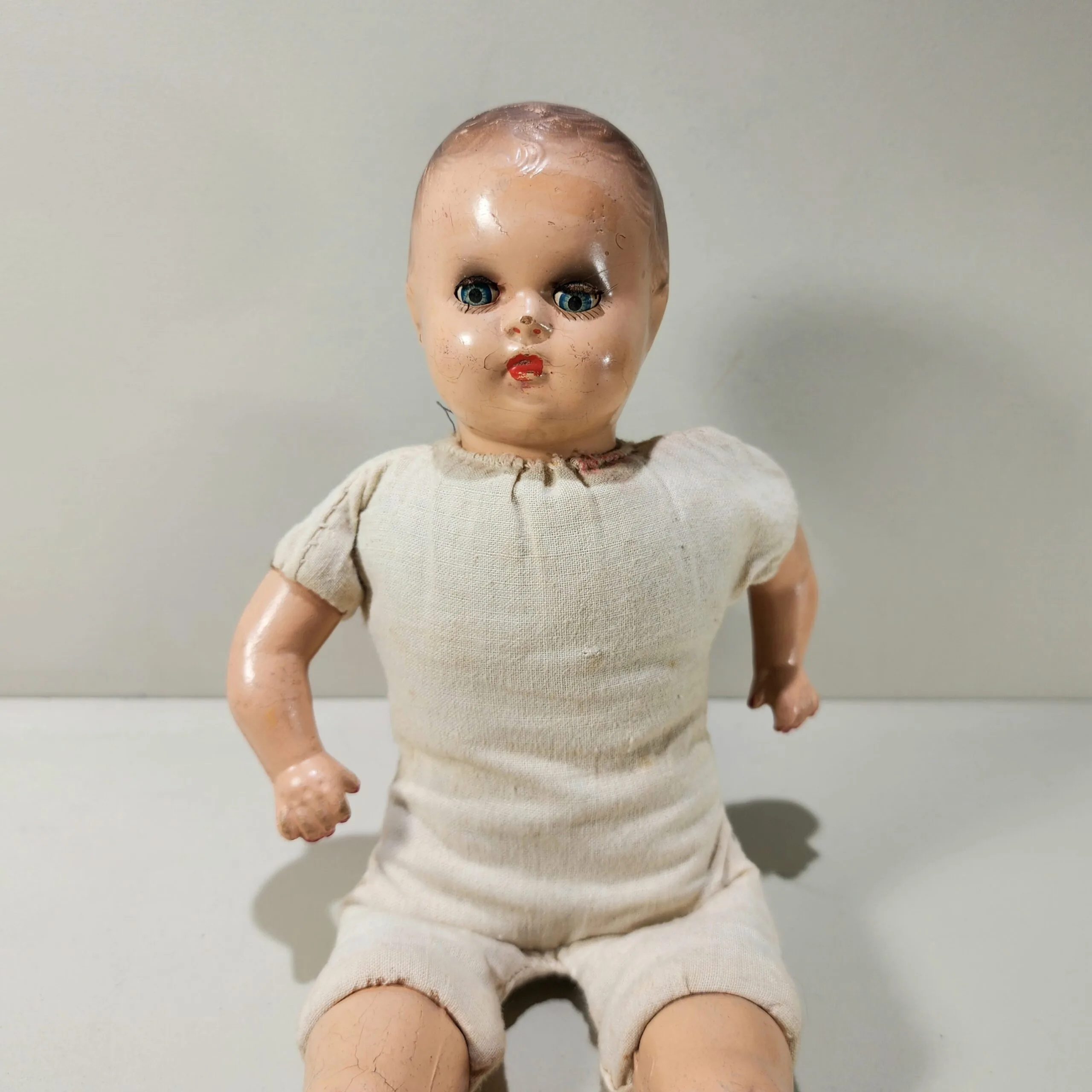 Slide 3 for Vintage Sleepy Eye Doll, Creepy Curio Decor