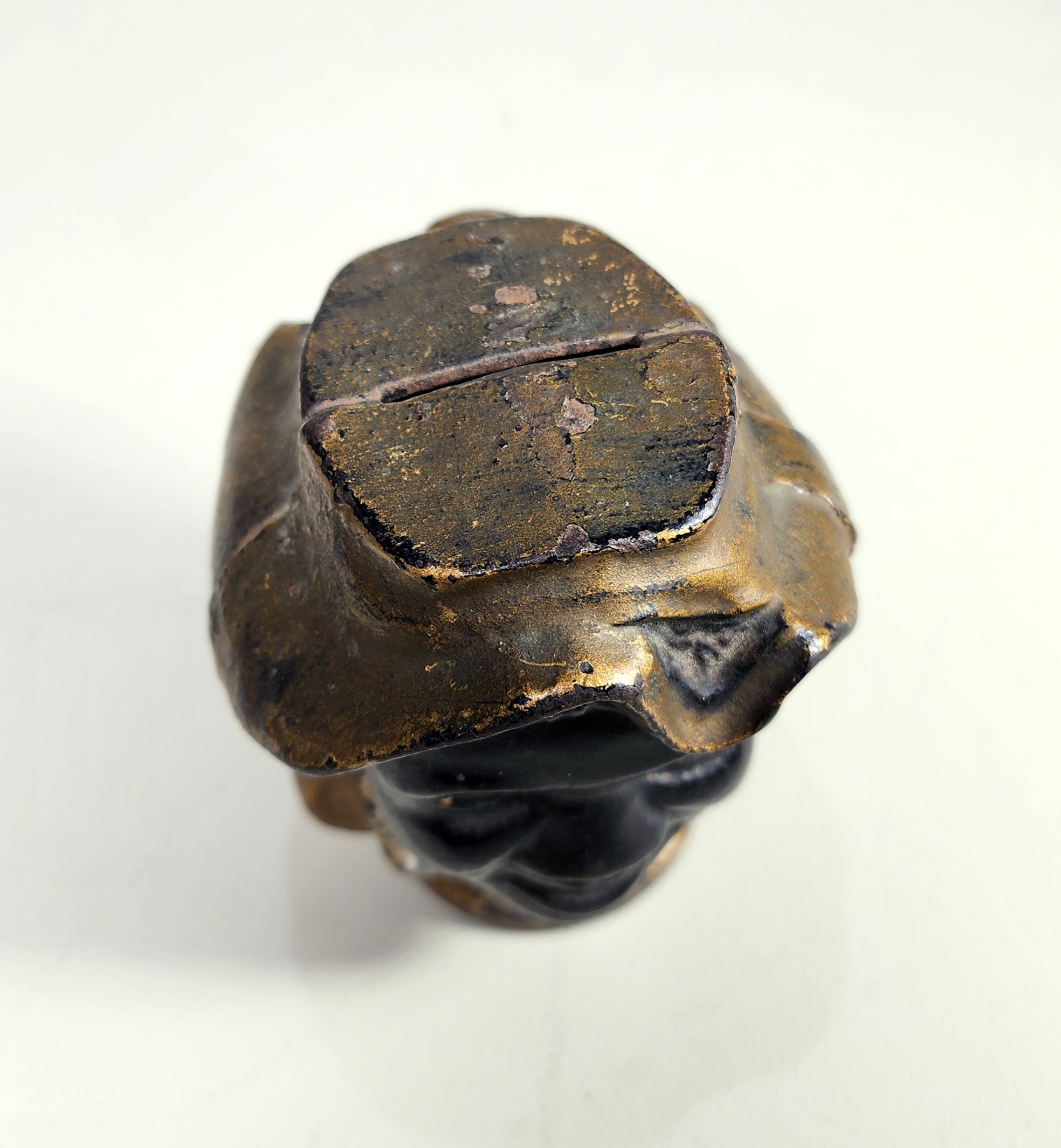 Slide 4 for Vintage Cast Iron Two Faced Coin Bank