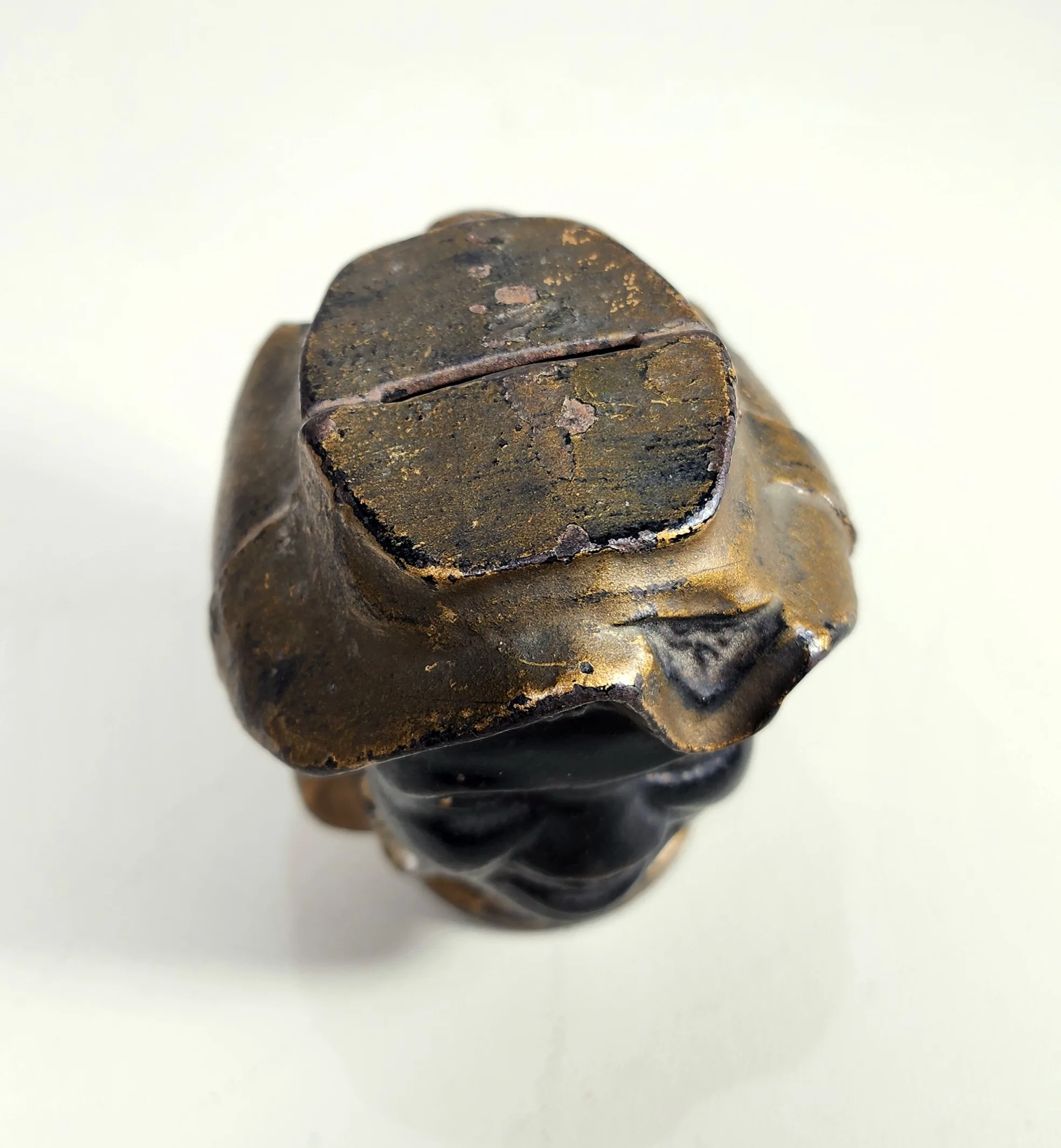 Slide 4 for Vintage Cast Iron Two Faced Coin Bank