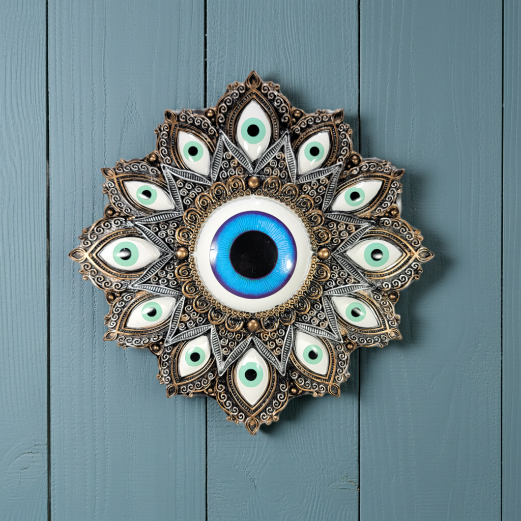 Slide 3 for Evil Eye Protection Wall Hanging Plaque