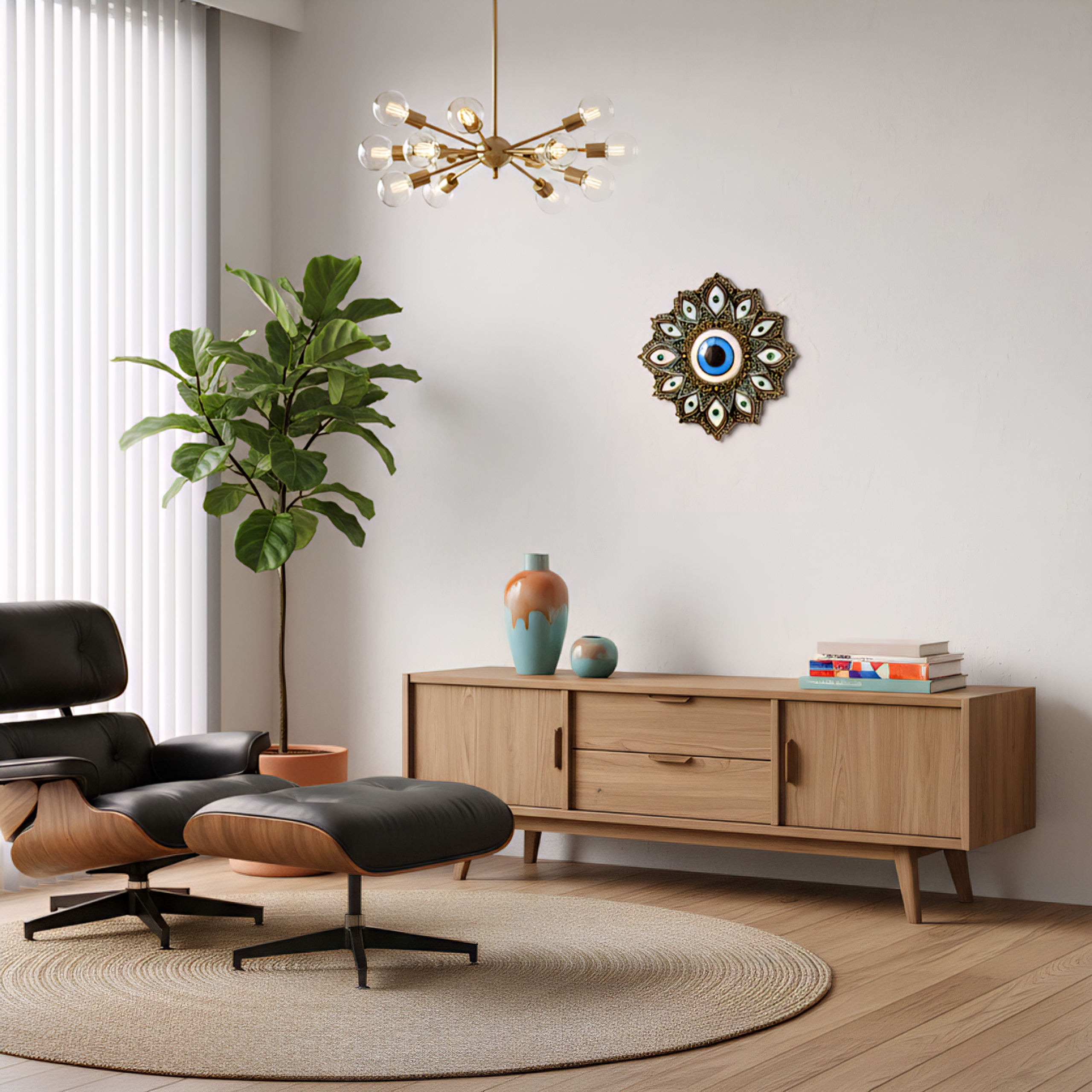 Slide 2 for Evil Eye Protection Wall Hanging Plaque