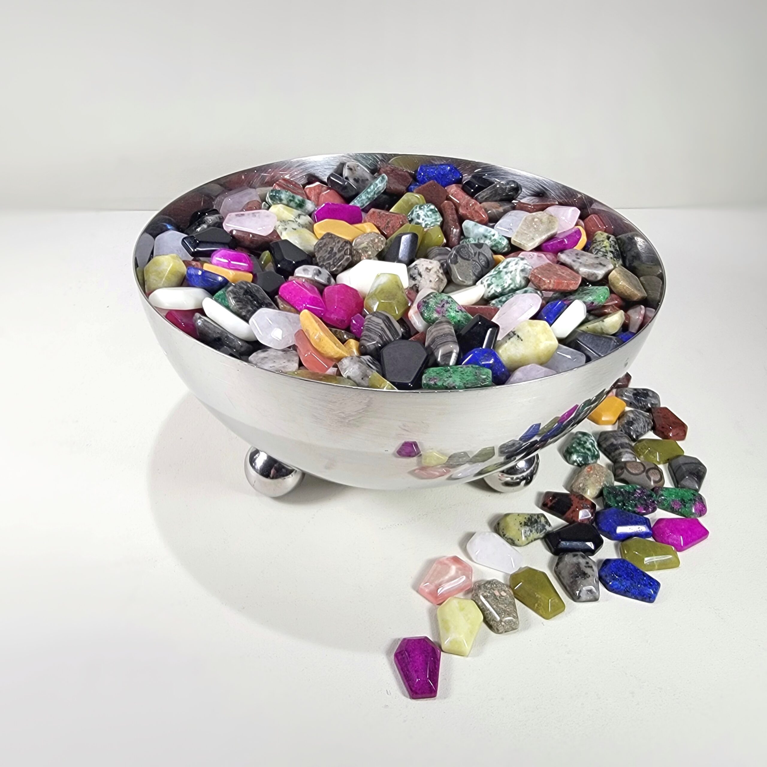 Slide 3 for X10 Mini Coffin Gemstone Set, Tiny Stone Coffin Mystery Set