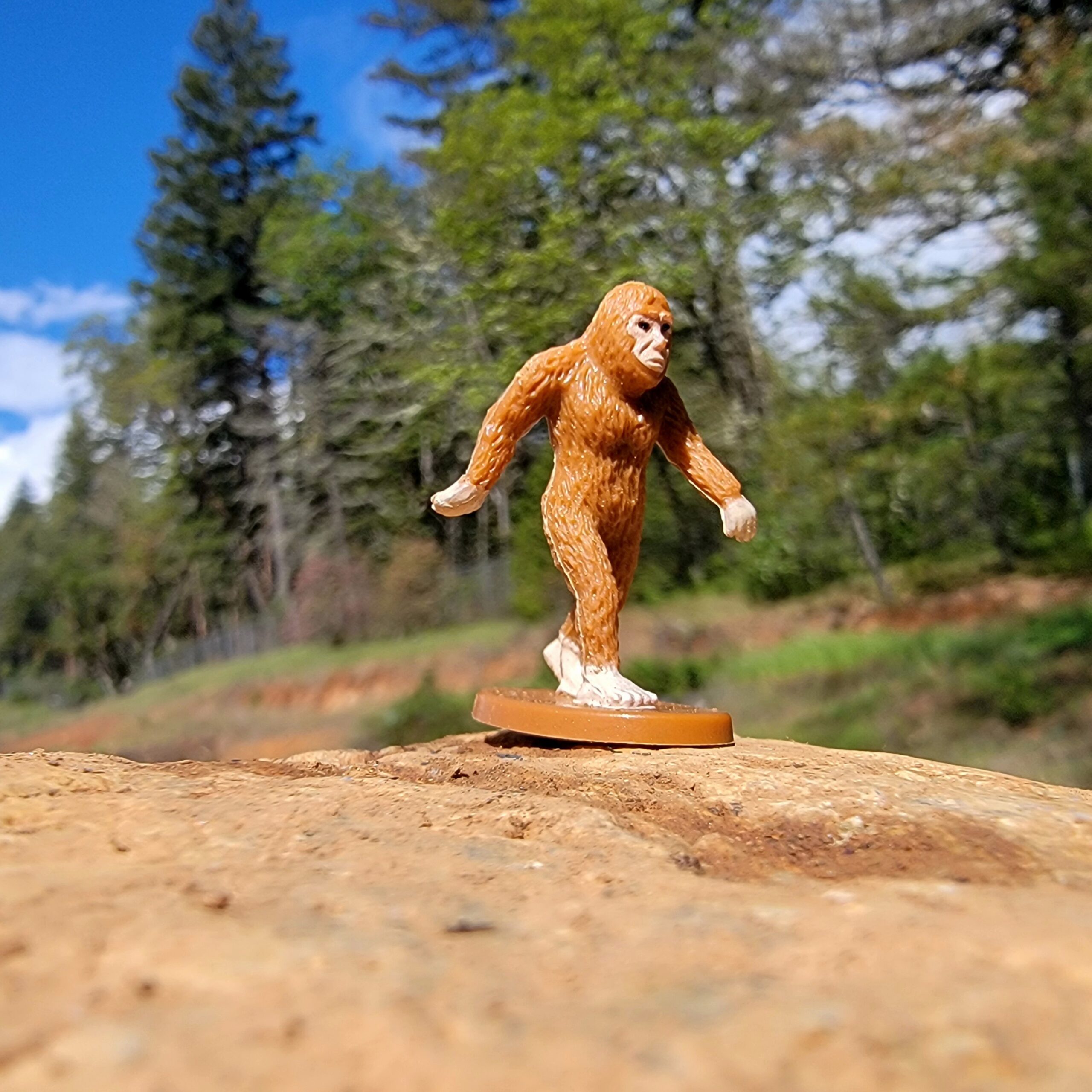 Slide 2 for Tiny Bigfoot Set, Cryptid Monster Figurine