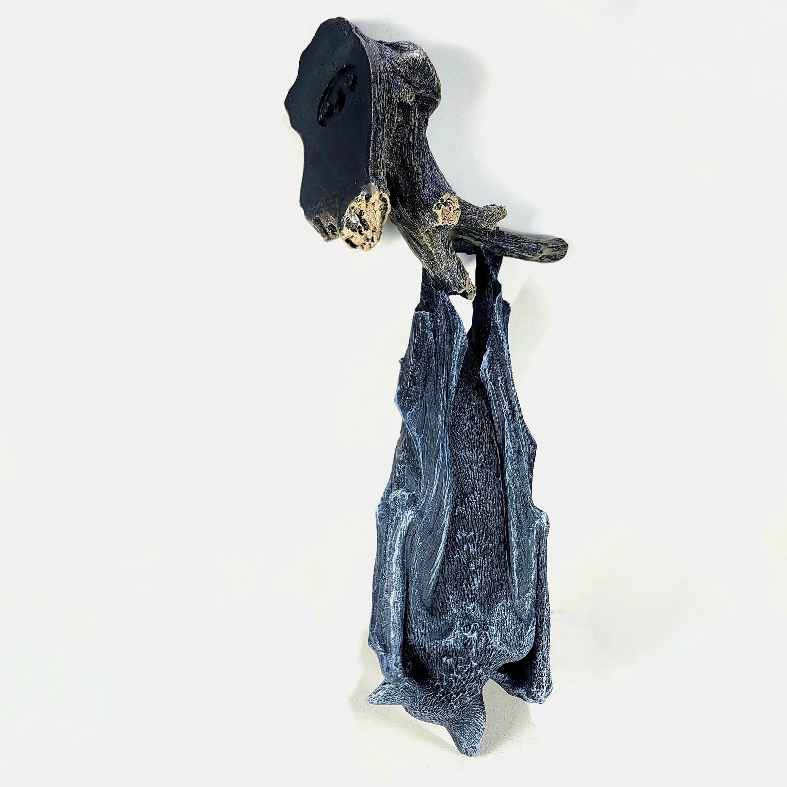 Slide 4 for Hanging Bat Wall Statue
