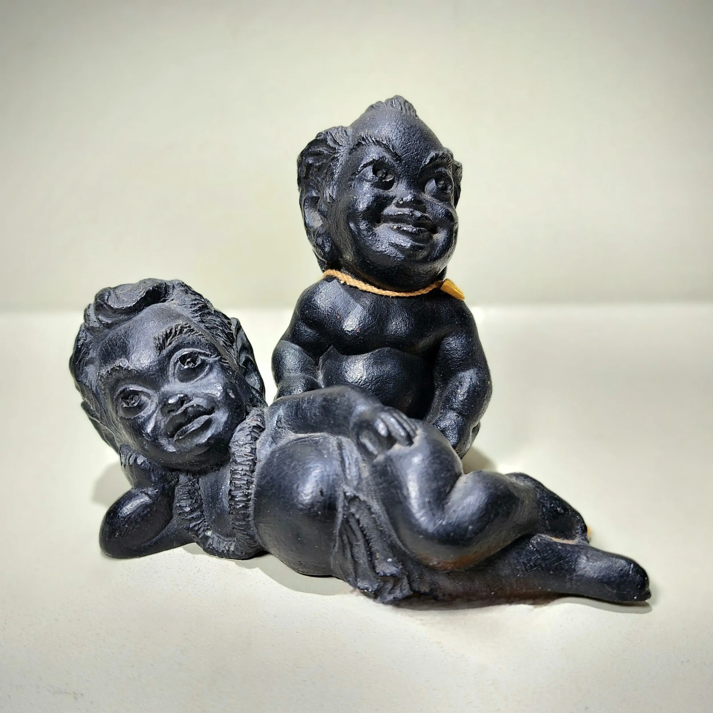 Slide 1 for Vintage CoCo Joe Menehune Figurine Set