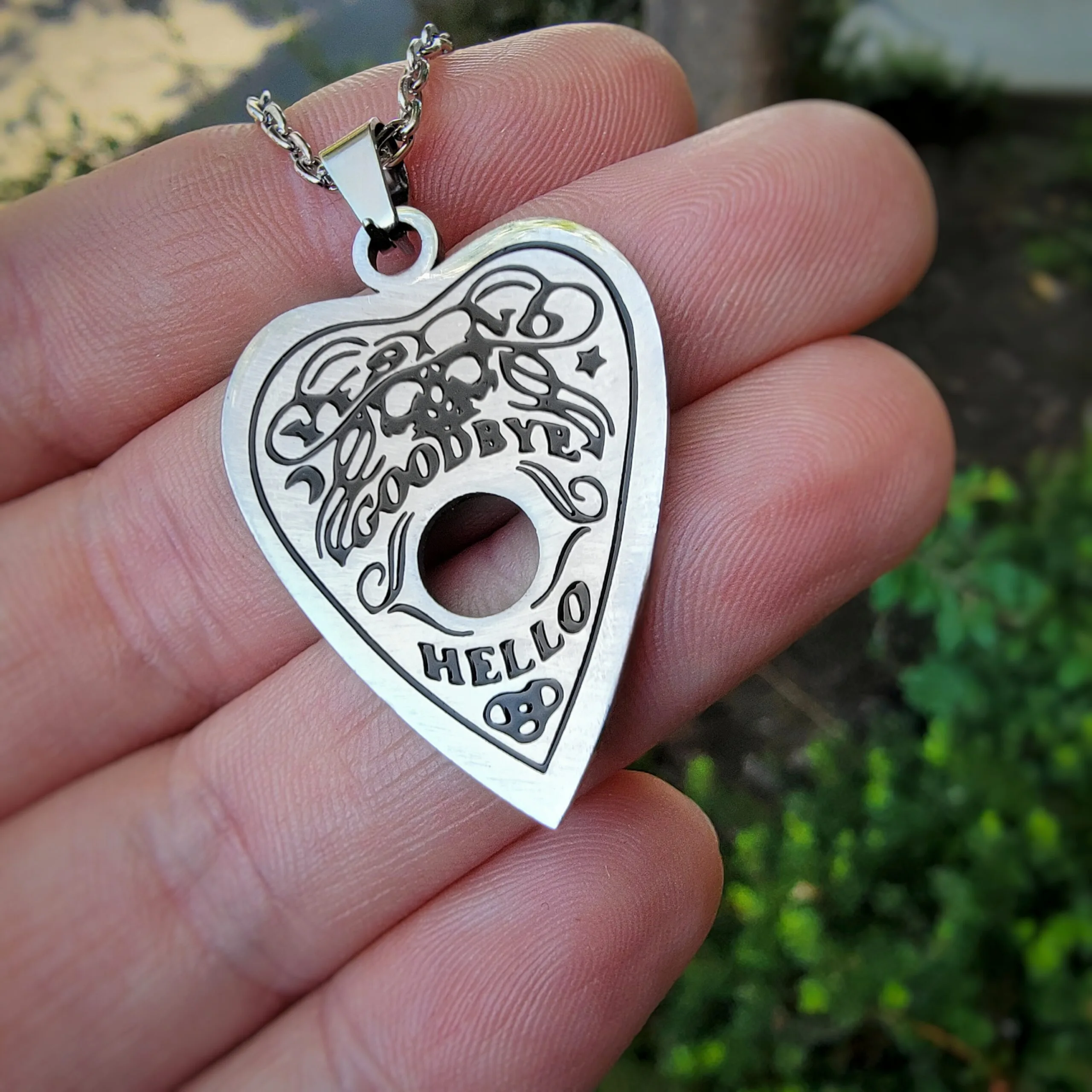 Slide 4 for Ornate Ouija Necklace, Ouija Planchette Necklace, Gothic Jewelry