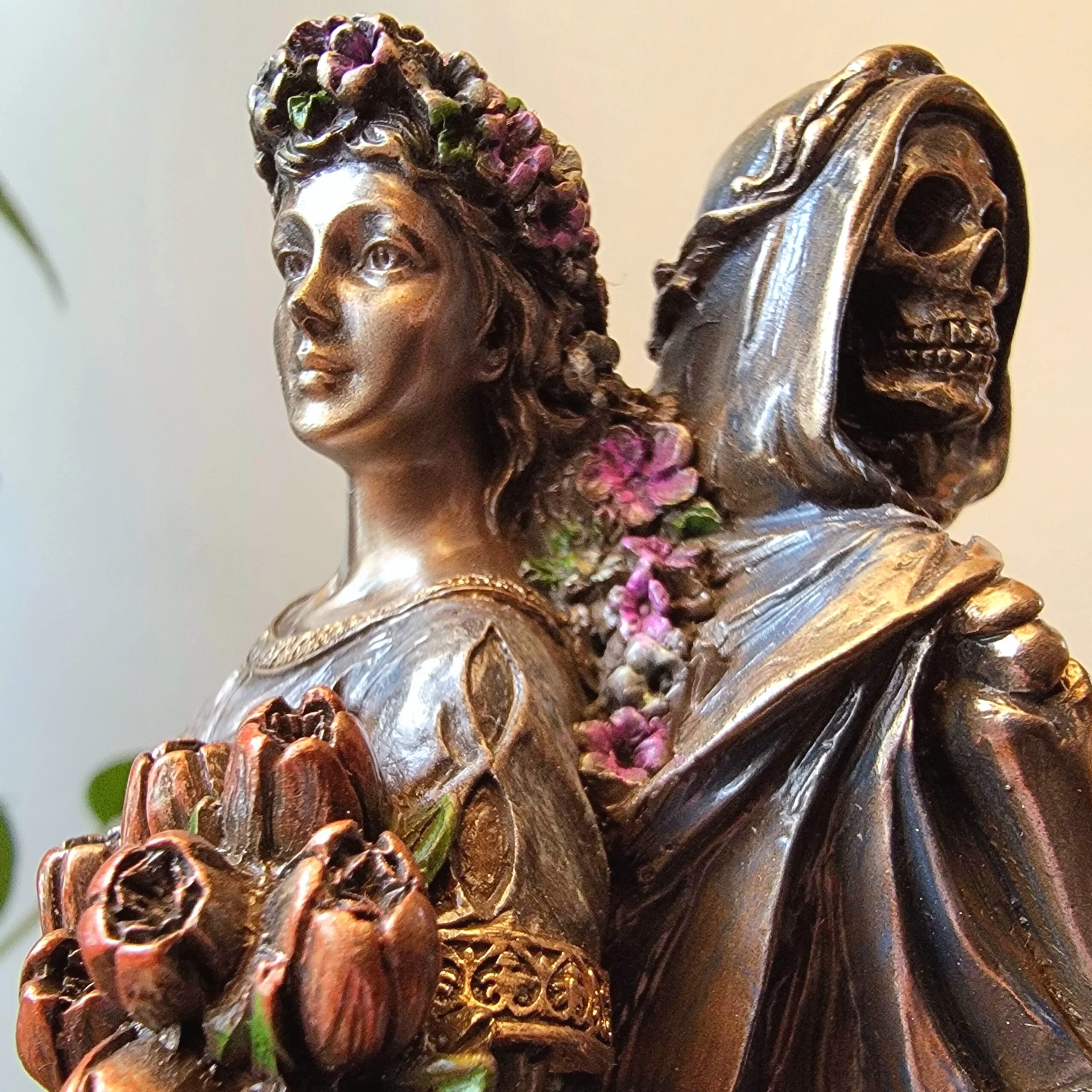 Slide 3 for Memento Mori Bronze Statue