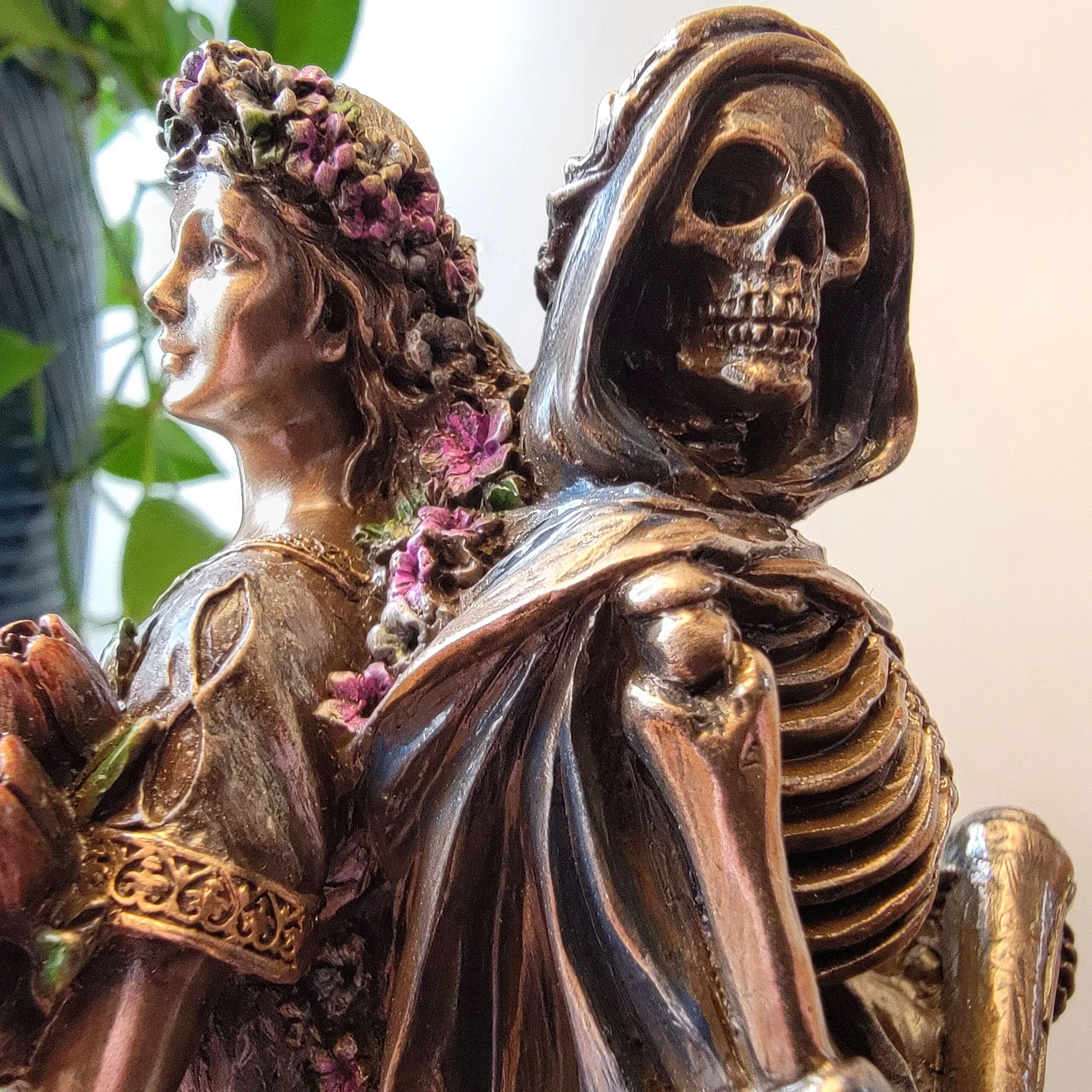 Slide 4 for Memento Mori Bronze Statue