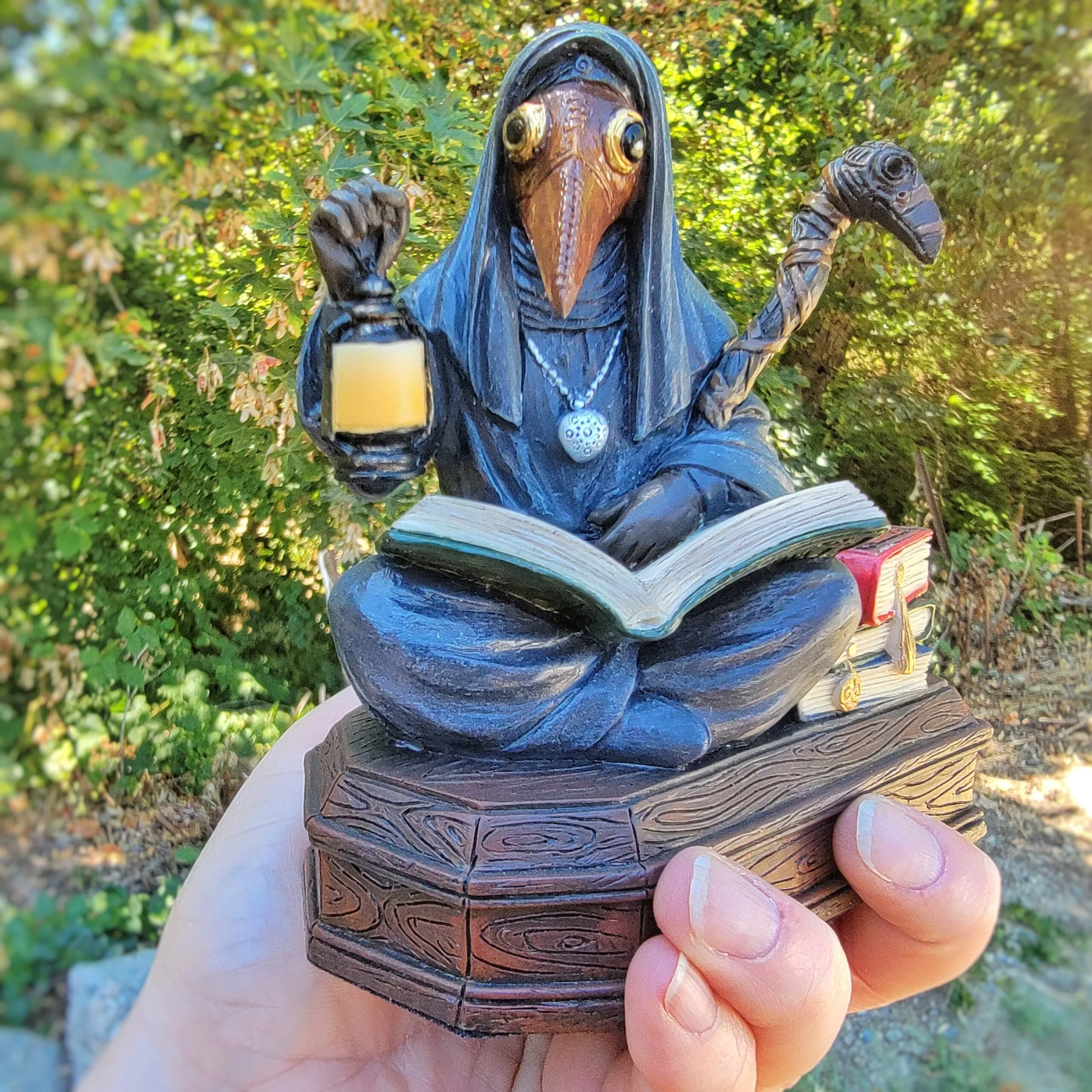Plague Doctor Statue, Coffin, Mortician, Gothic Decor
