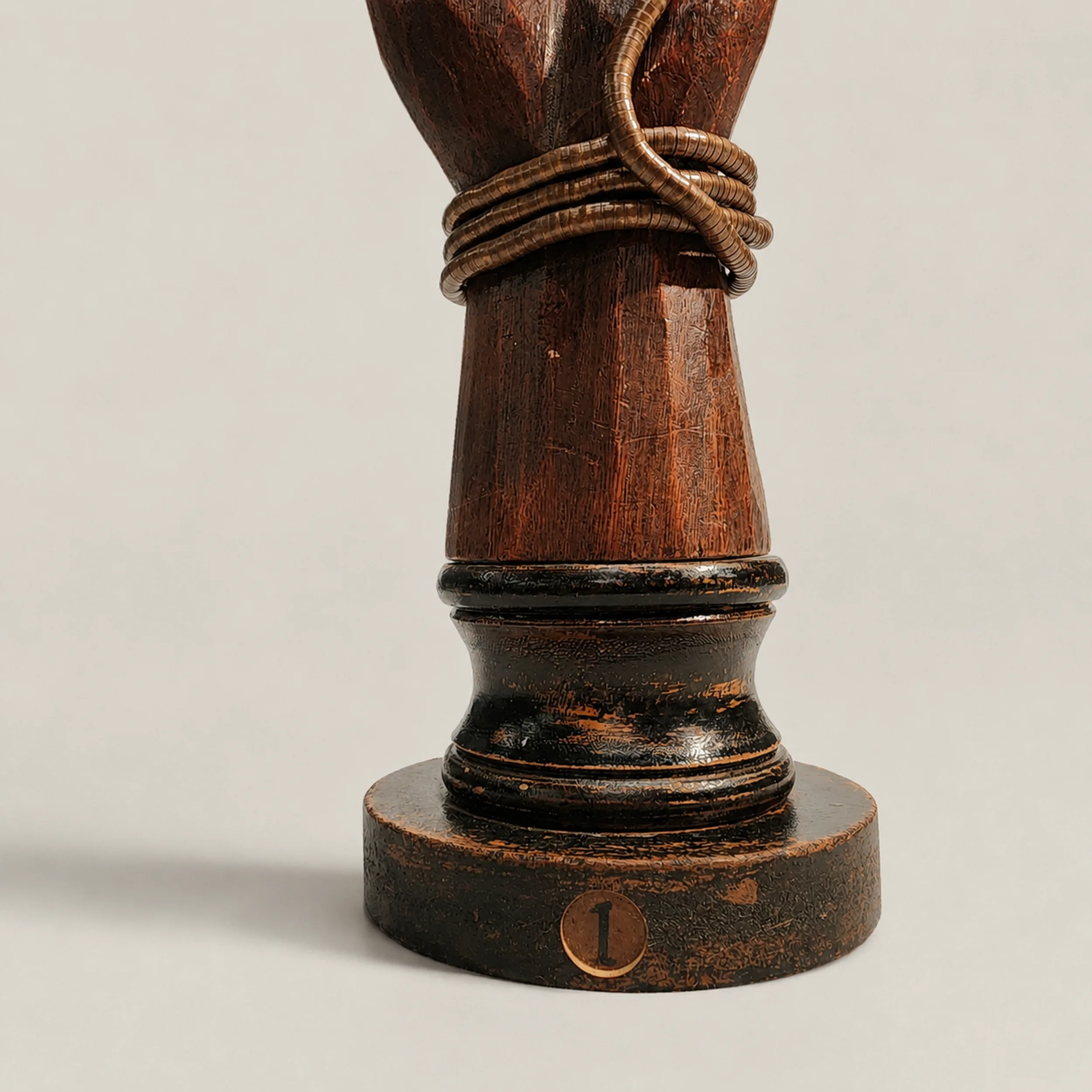 Slide 3 for Wooden Hand Display with Copper Necklace