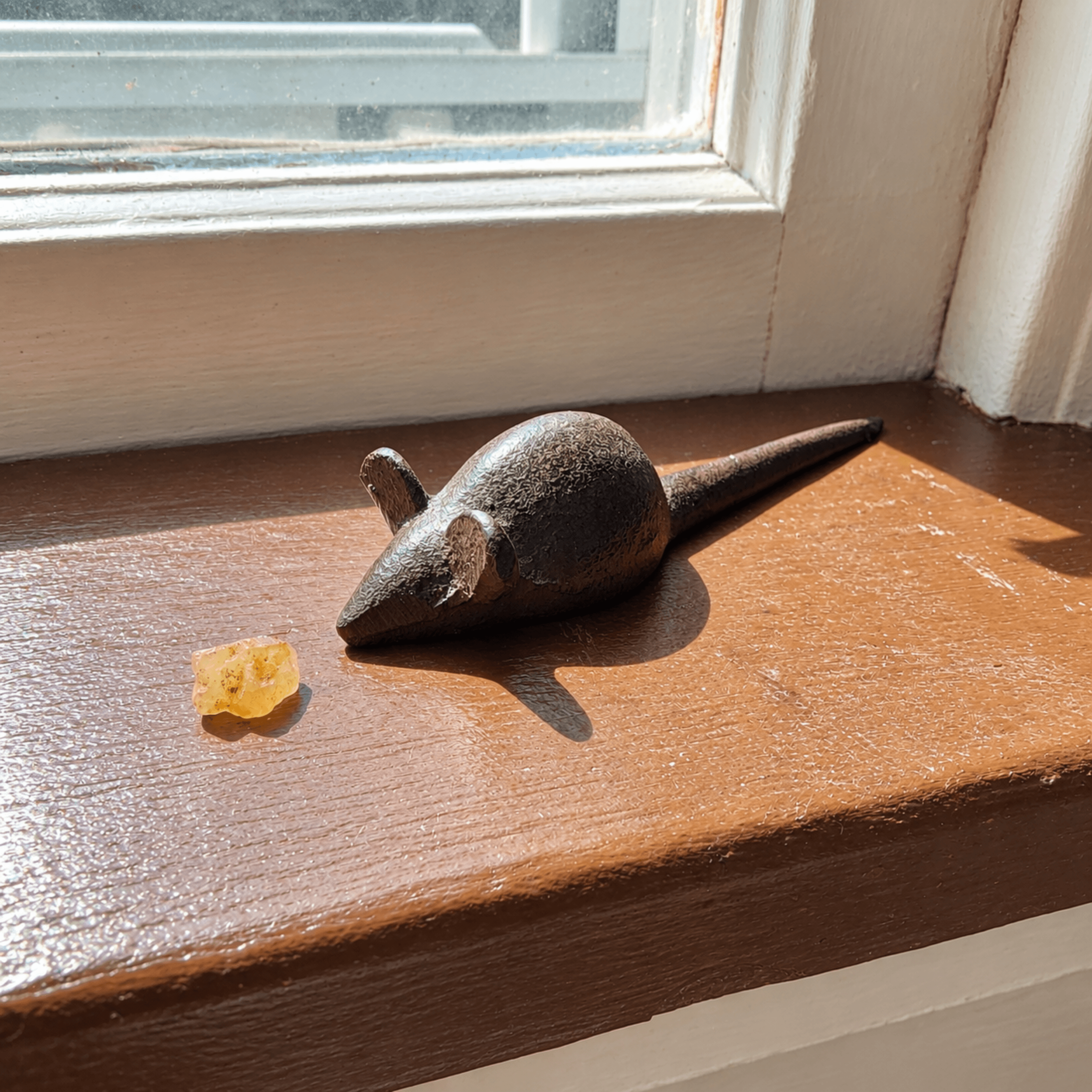 Slide 3 for Cast Iron Mouse Figurine, 4.5 Inch