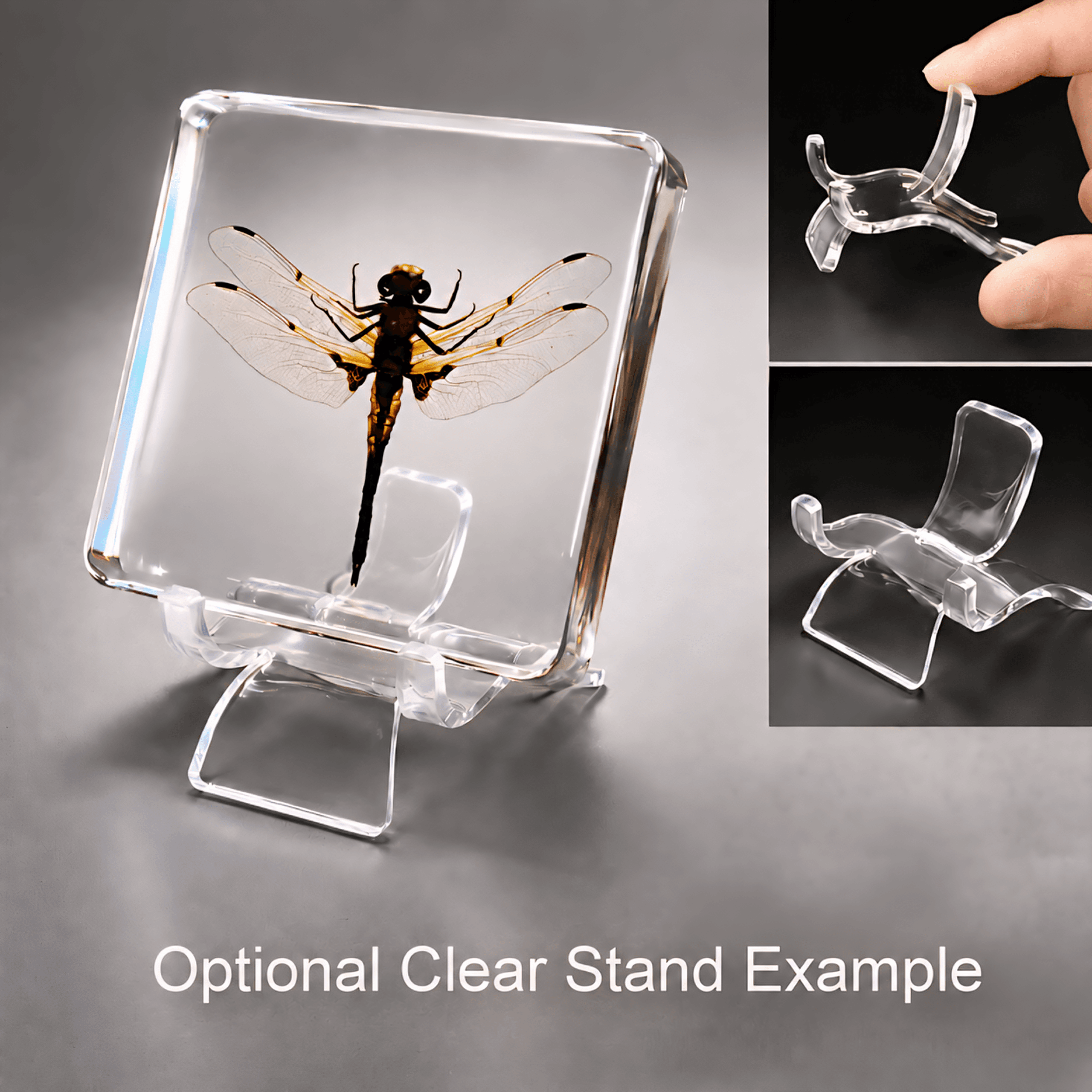 Slide 5 for Dragonfly in Resin, Four Spotted Chaser, Insects in Resin