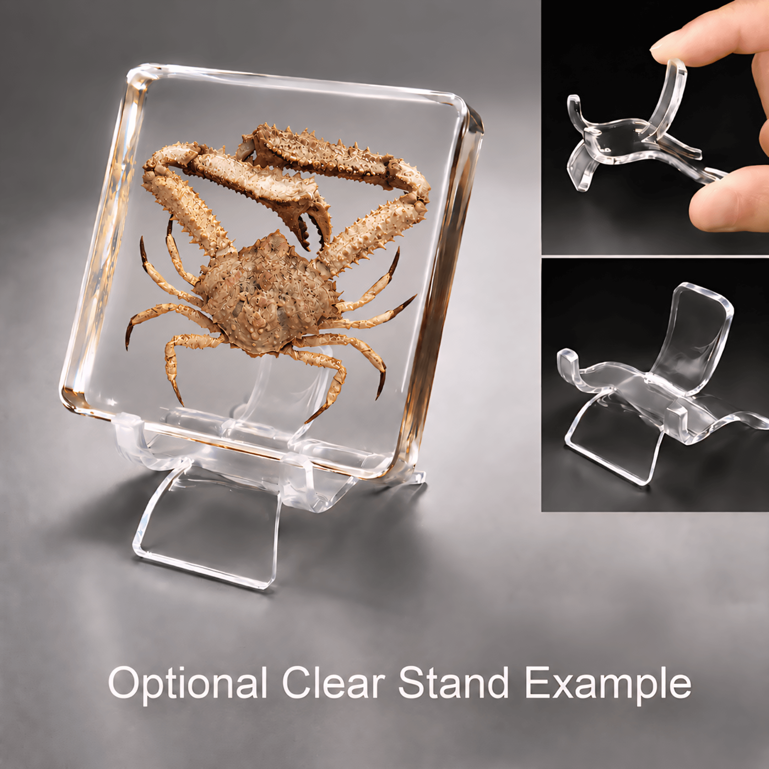 Slide 5 for Elbow Crab in Resin, Parthenope validus