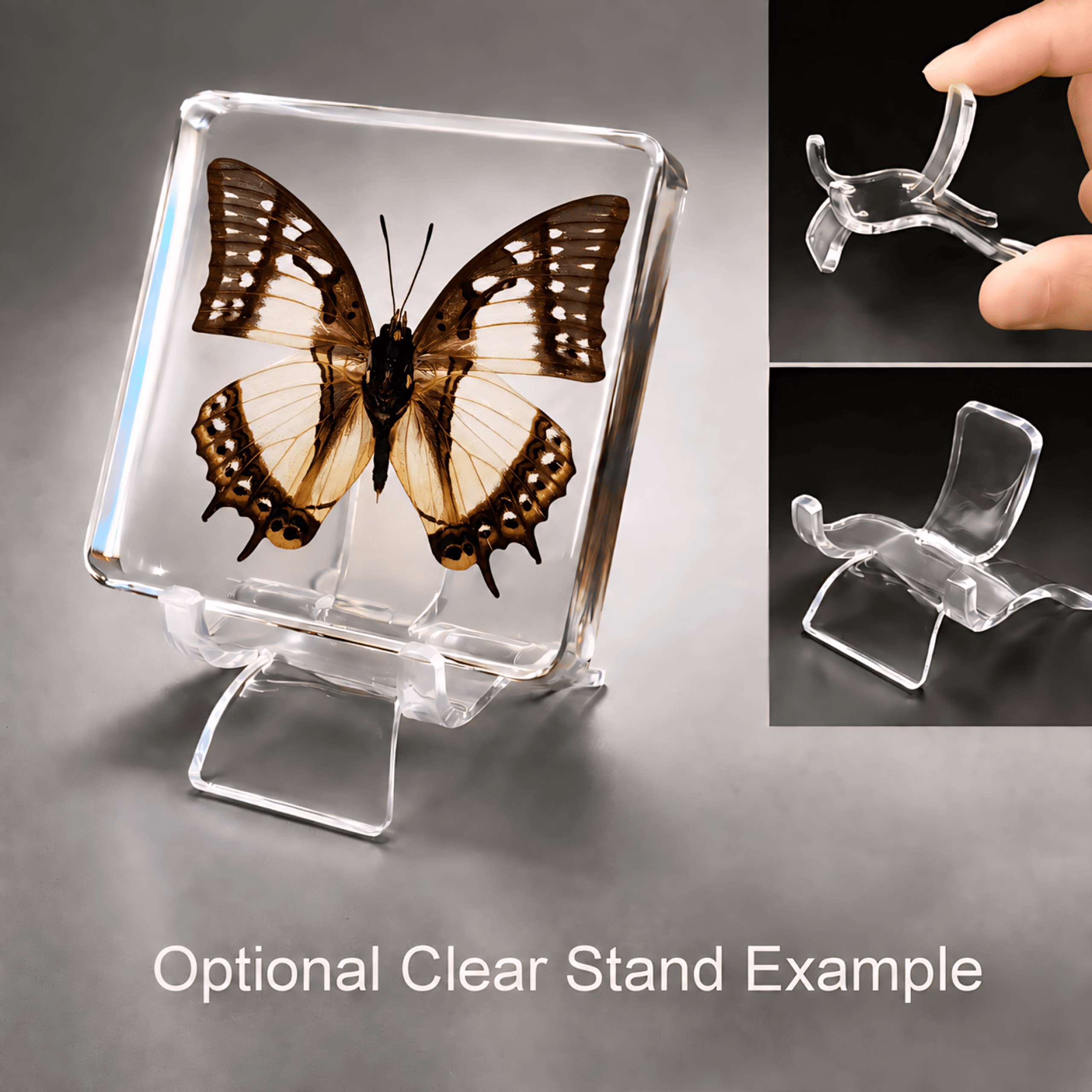 Slide 5 for China Nawab Butterfly in Resin, Butterfly Display, Polyura narcaea