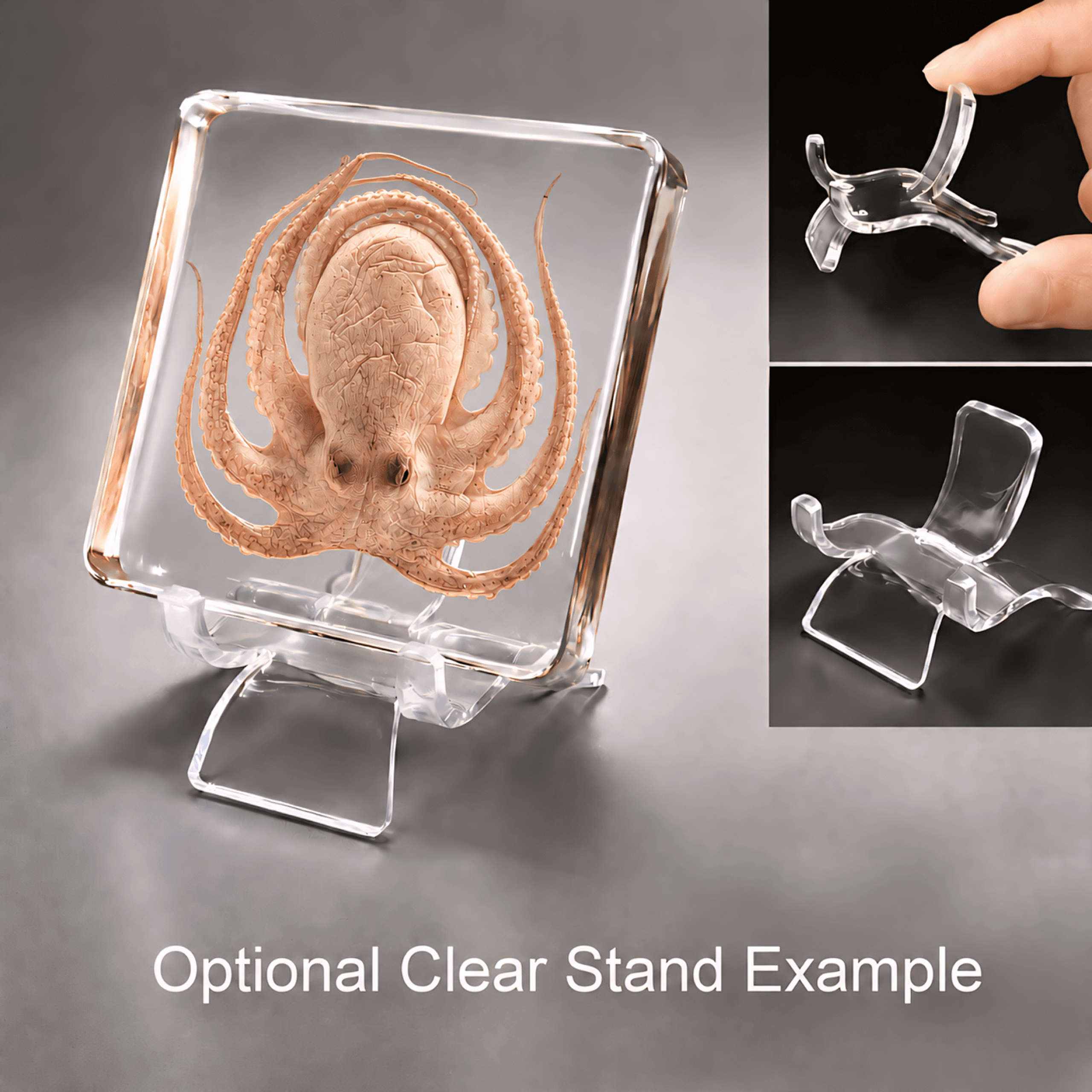 Slide 5 for Octopus, Real Octopus in Resin, Preserved Sea Creature, Octopus Vulgaris