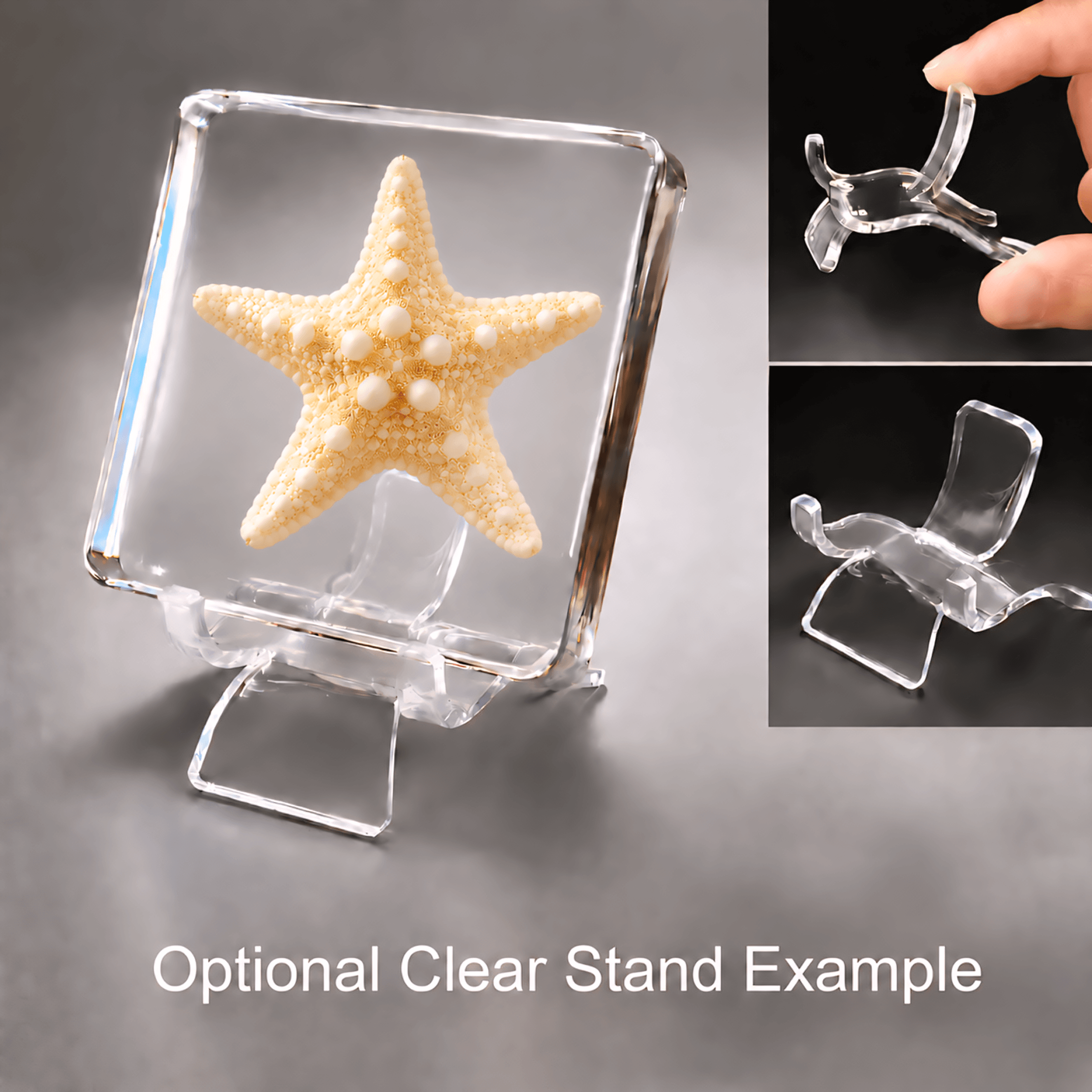 Slide 7 for Real Starfish in Resin, Ocean Decor, Aquatic Curiosities