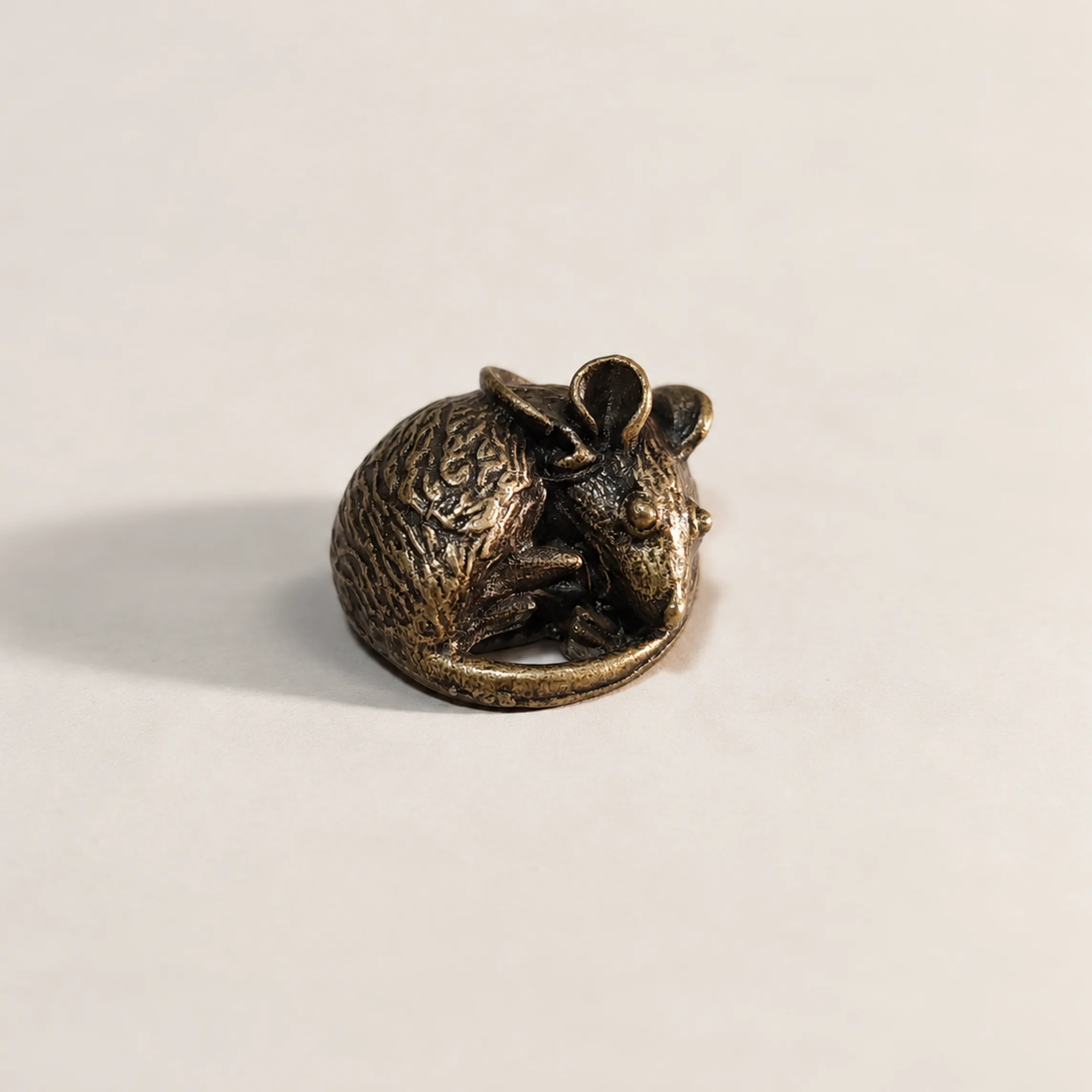 Slide 6 for Tiny Bronze Figurines, Set of 8 Spooky Miniature Figures
