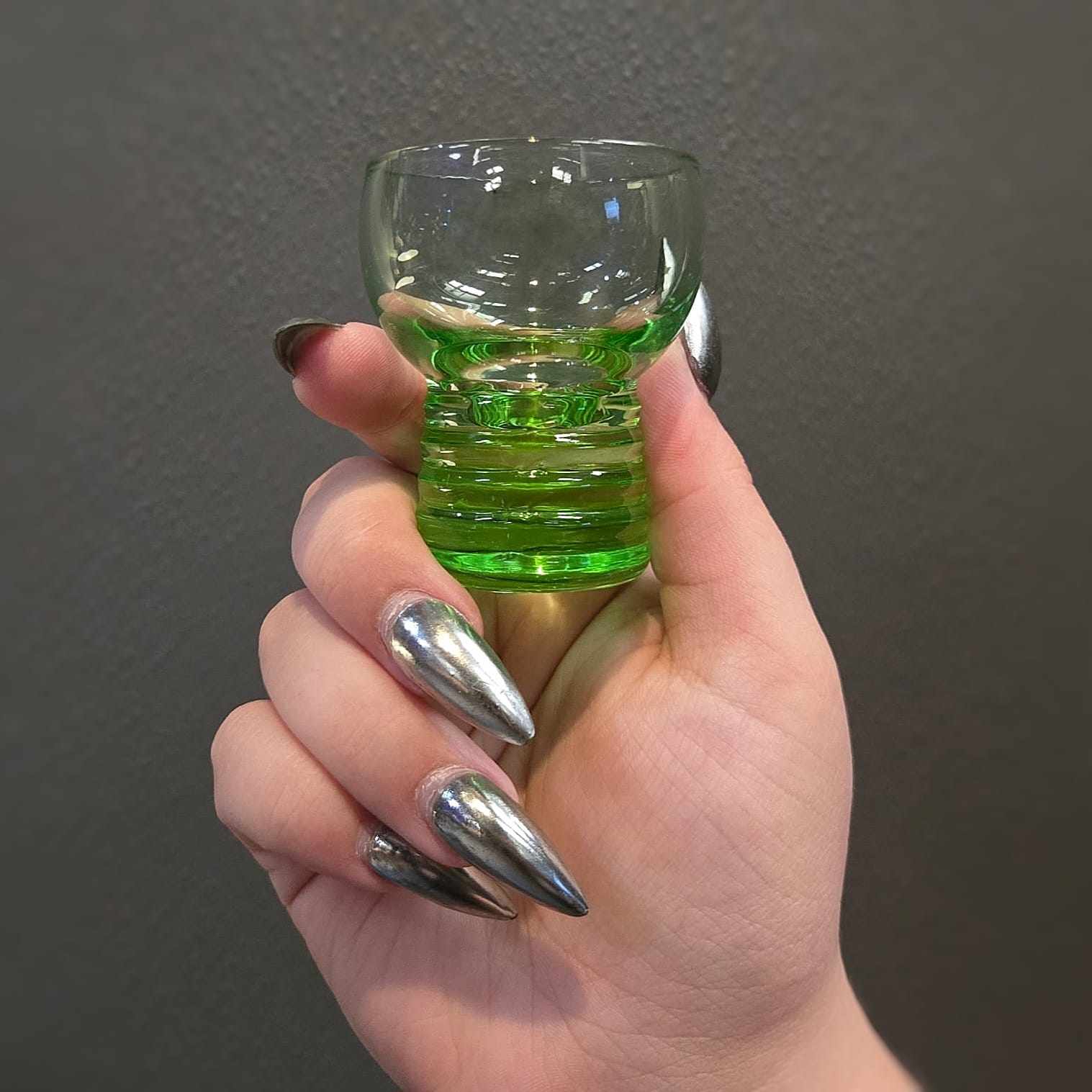 Slide 5 for Vintage Uranium Shot Glass Set