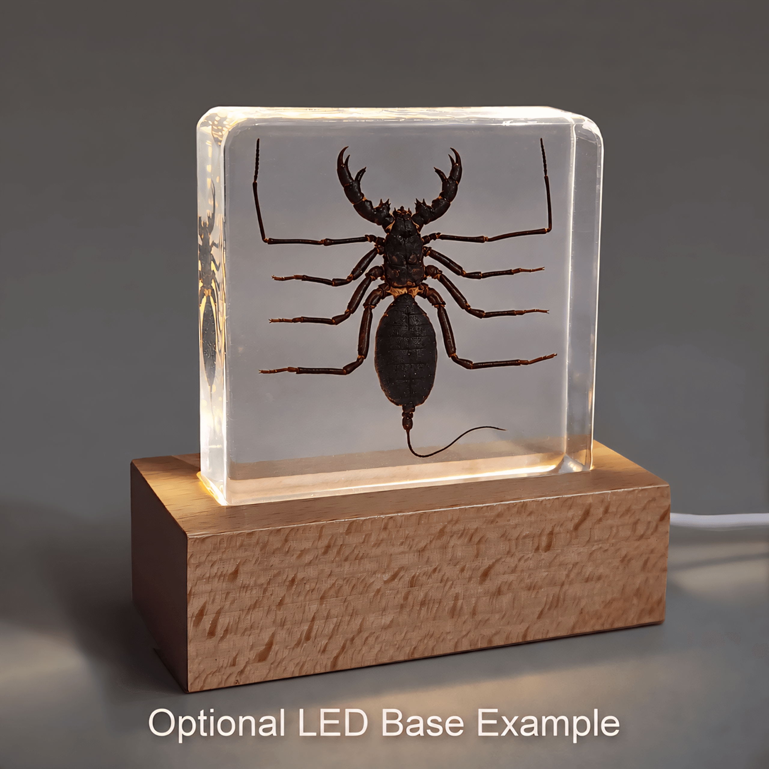 Slide 6 for Whip Scorpion in Resin, Insect in Resin, Oddities, Curiosities