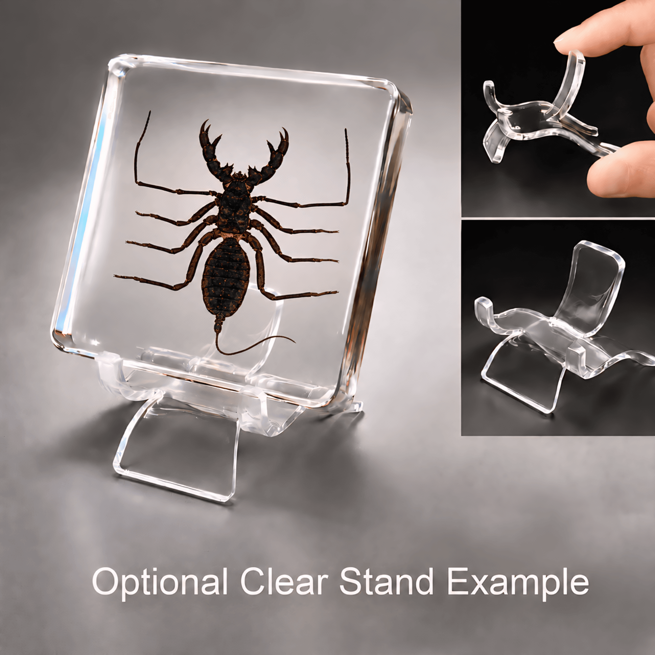 Slide 5 for Whip Scorpion in Resin, Insect in Resin, Oddities, Curiosities