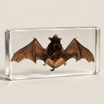 Taxidermy Bat, Real Bat in Resin, Ethically Sourced Bat Specimen