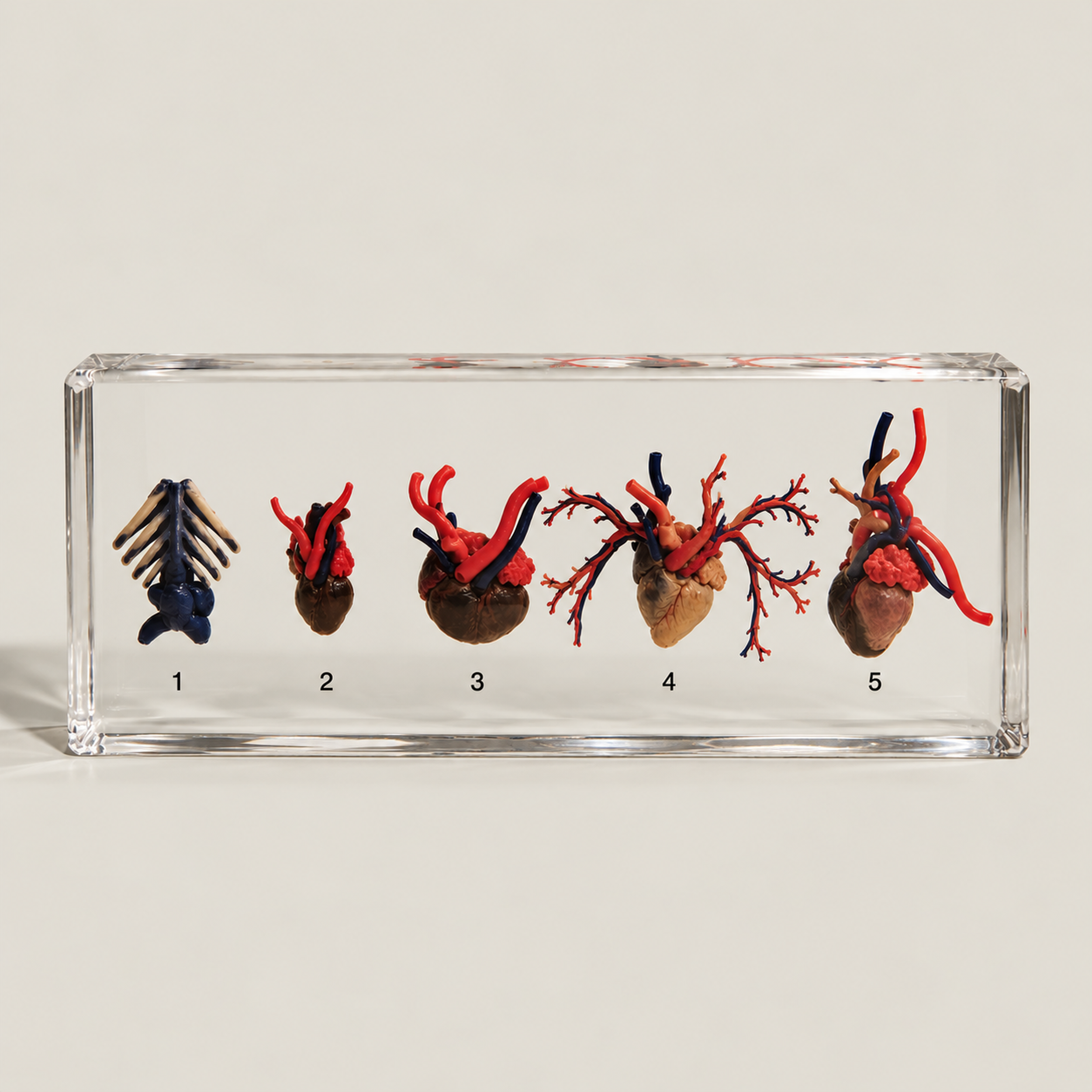 Slide 1 for Real Hearts, Comparative Hearts in Resin, Oddities, Curiosities