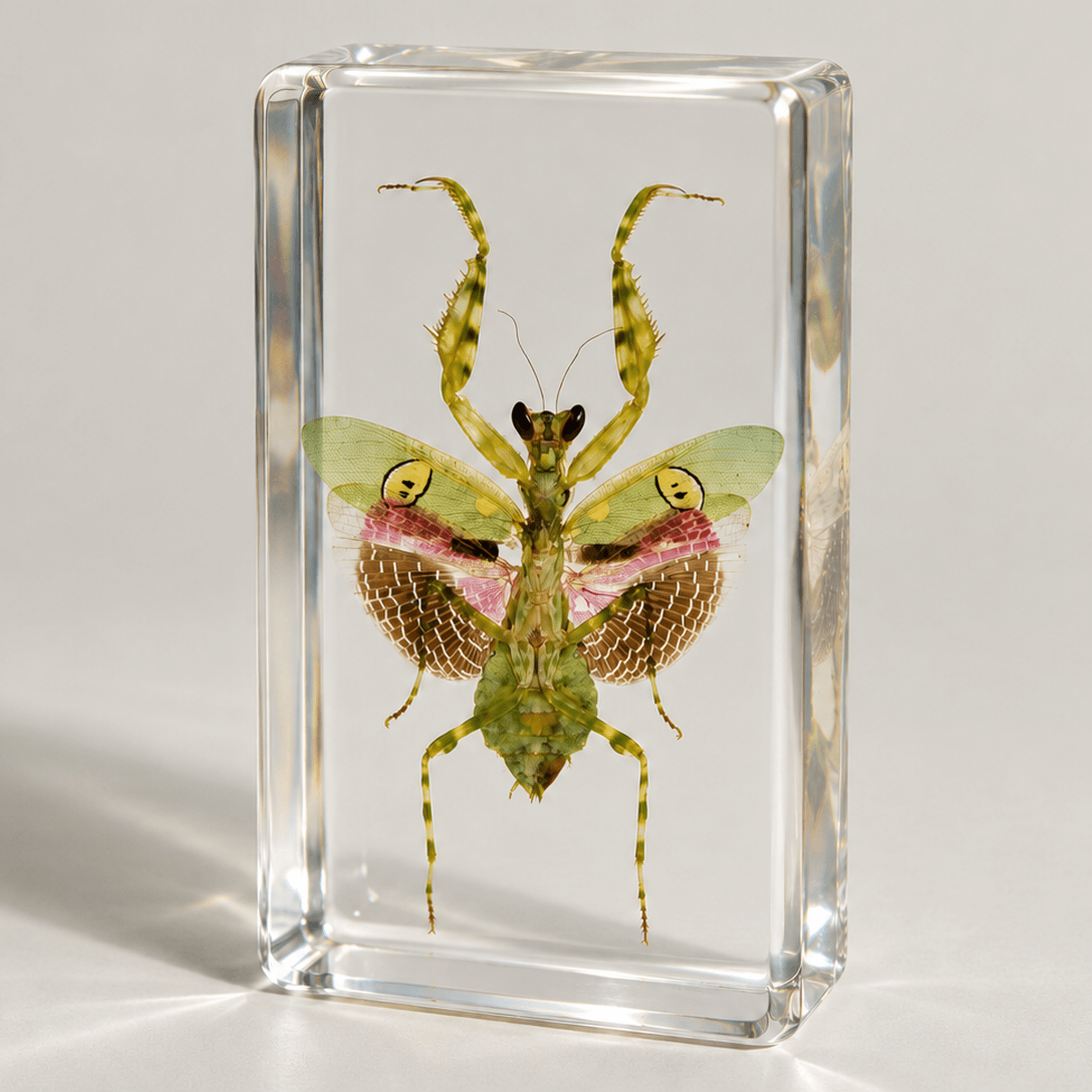 Slide 1 for Flower Mantis In Resin, Beautiful Insect In Resin