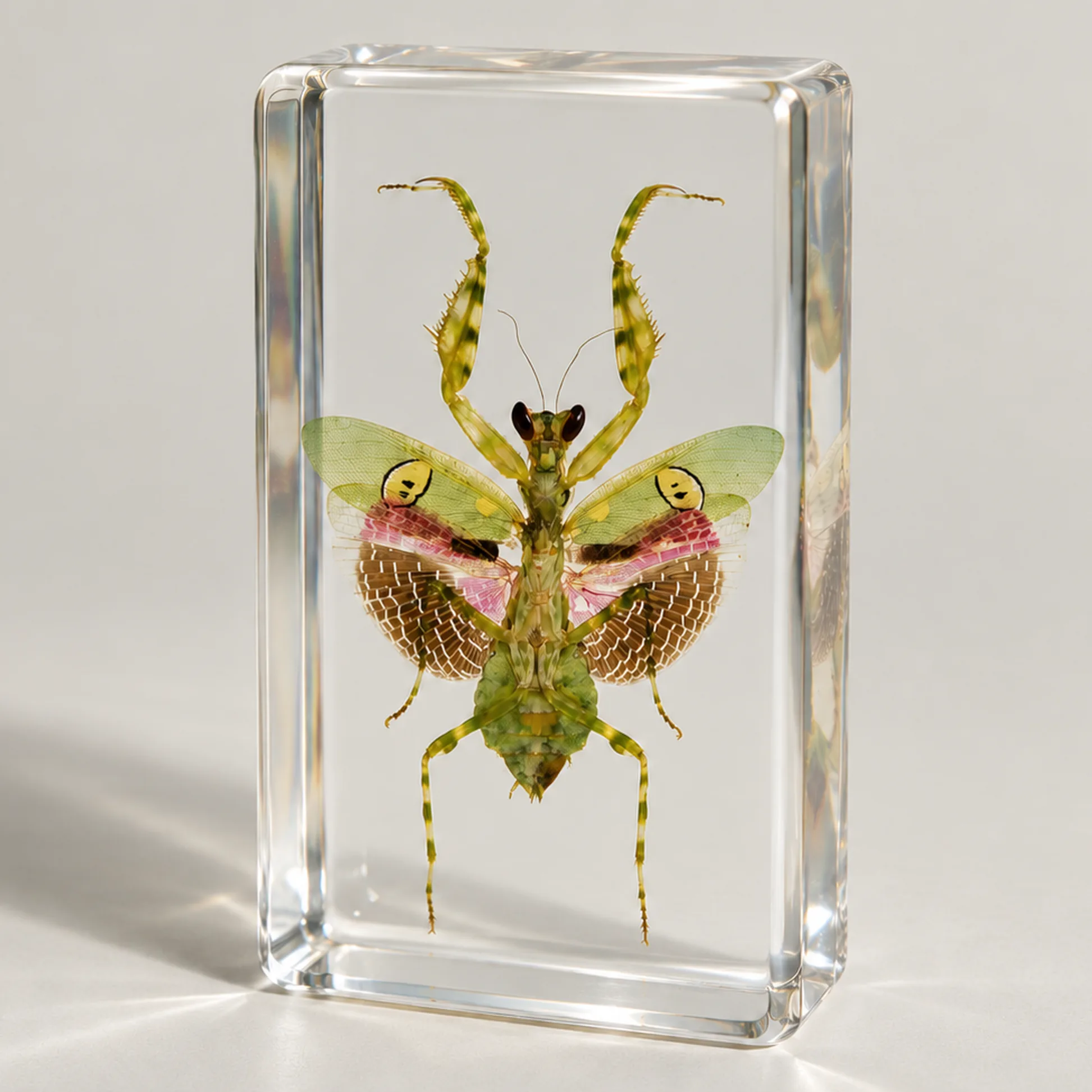 Slide 1 for Flower Mantis In Resin, Beautiful Insect In Resin