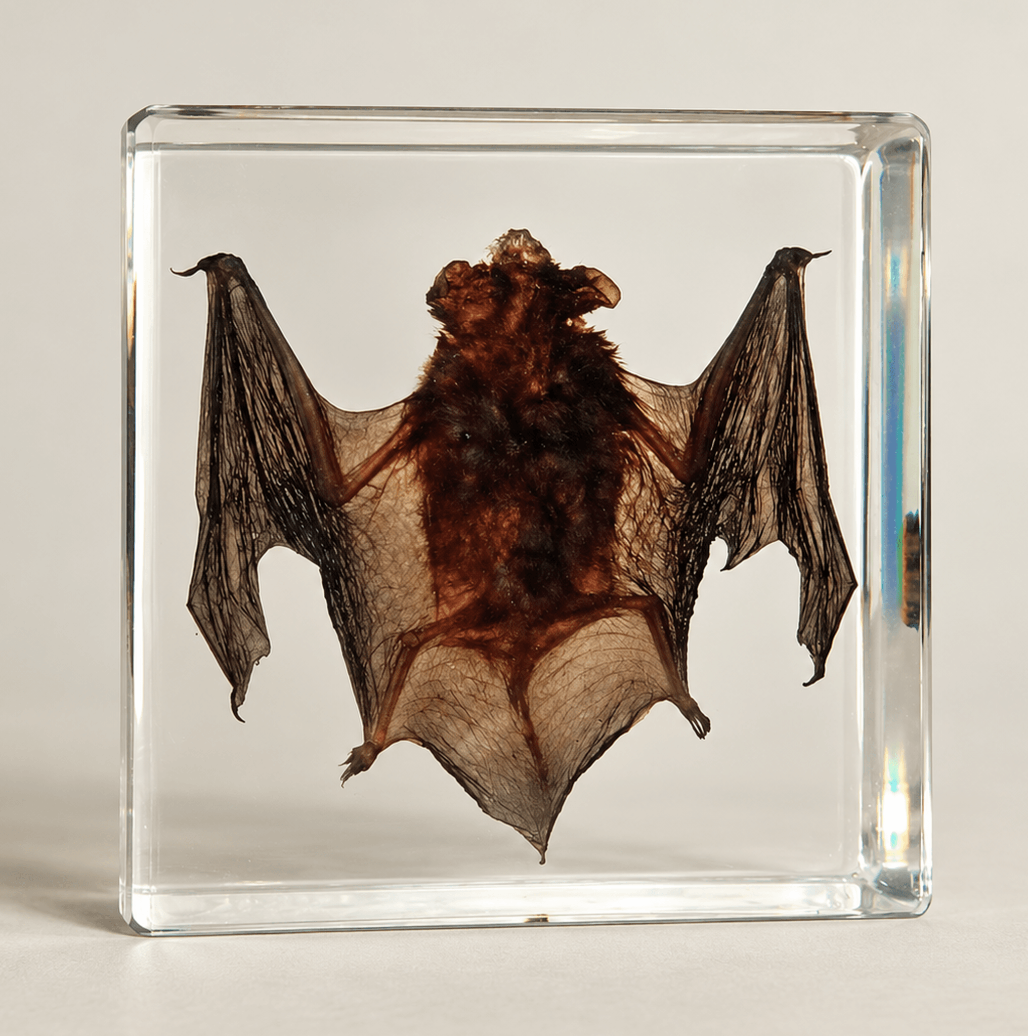 Slide 1 for Real Bat in Resin, Real Bat in Lucite, Oddities, Curiosities
